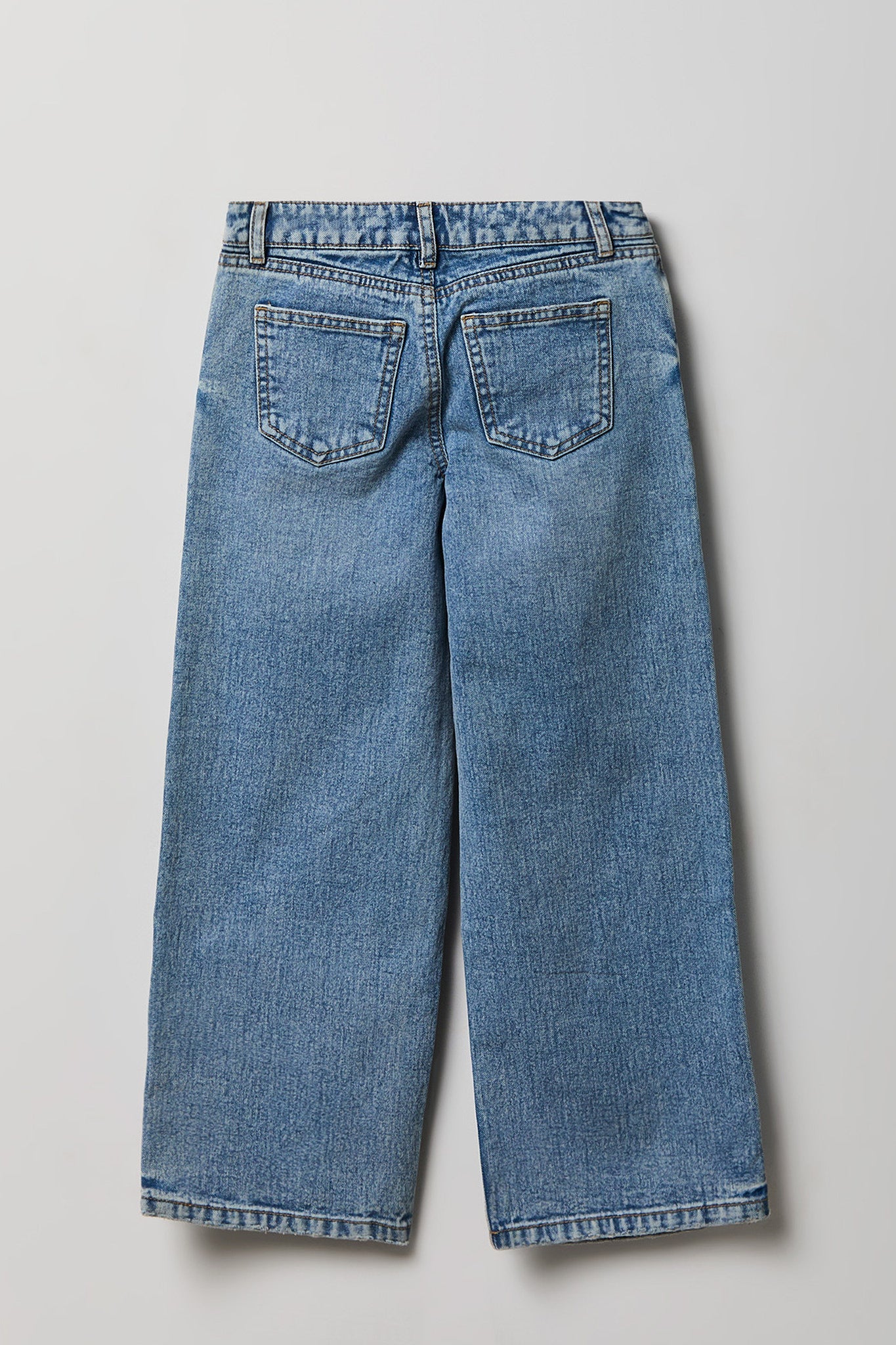 Girls Graphic Wide Leg Baggy Jean