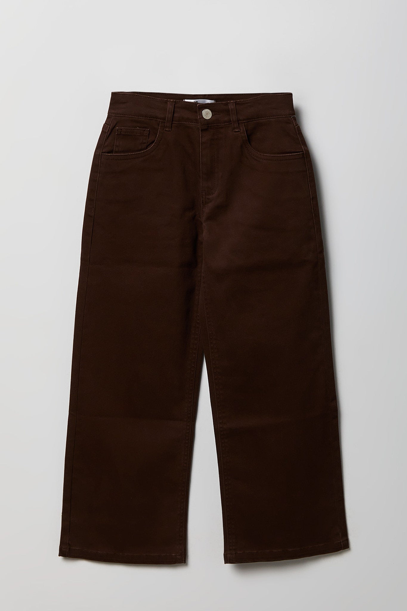 Girls Embroidered Patch Baggy Jean
