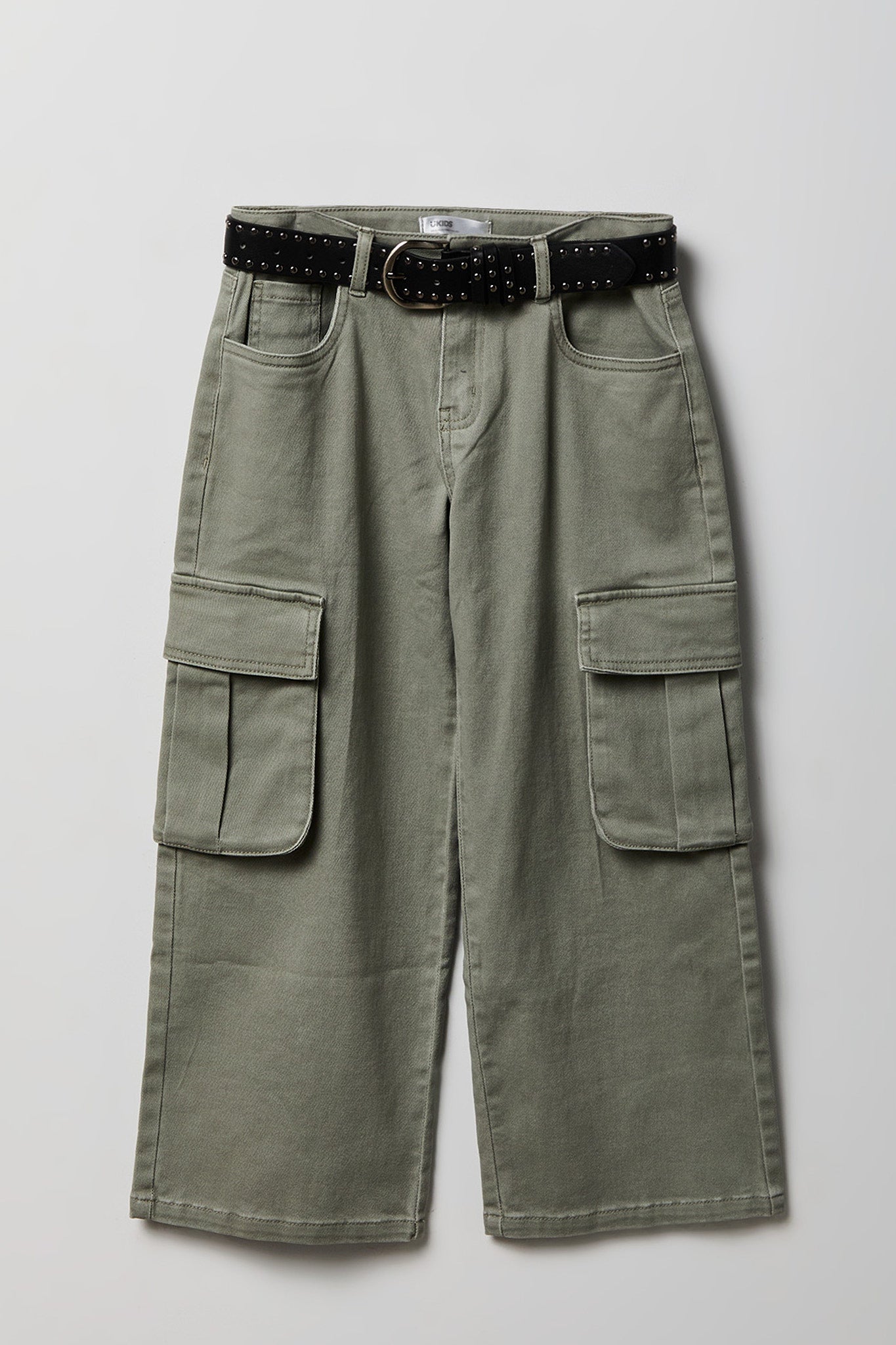 Girls Baggy Cargo Jean with Belt