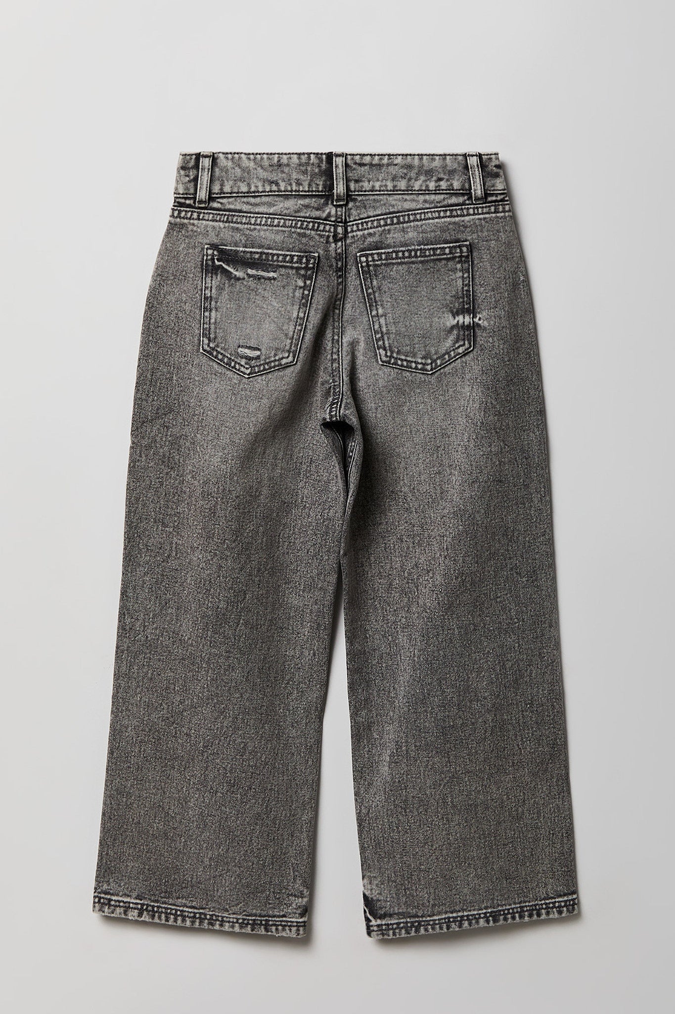 Girls Ripped Mid Rise Super Baggy Jean