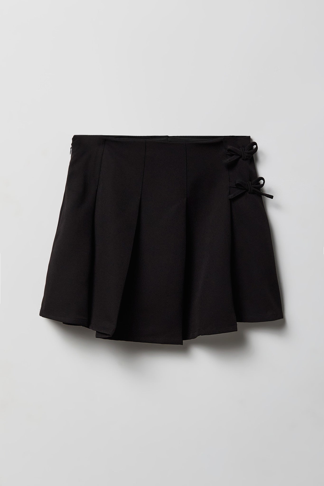Girls Bow Pleated Skirt