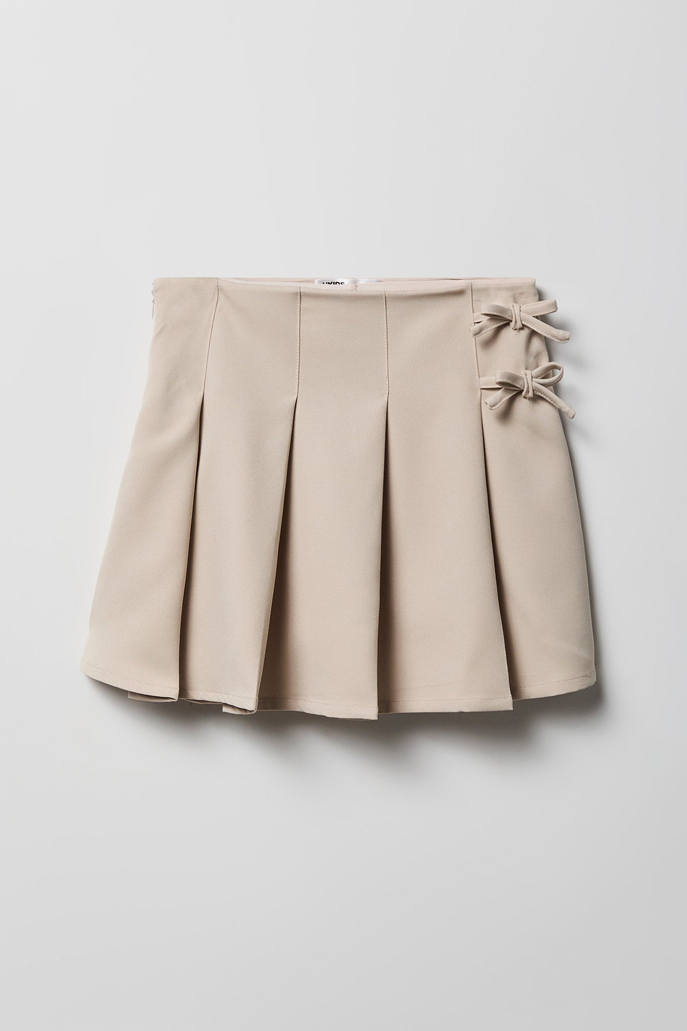 Girls Bow Pleated Skirt