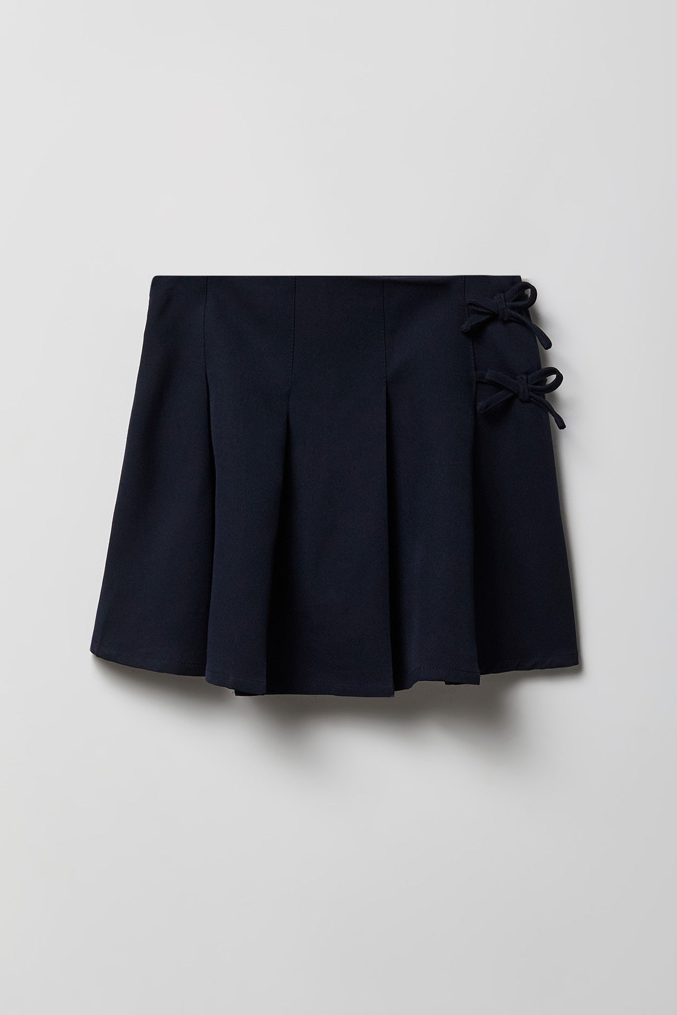Girls Bow Pleated Skirt