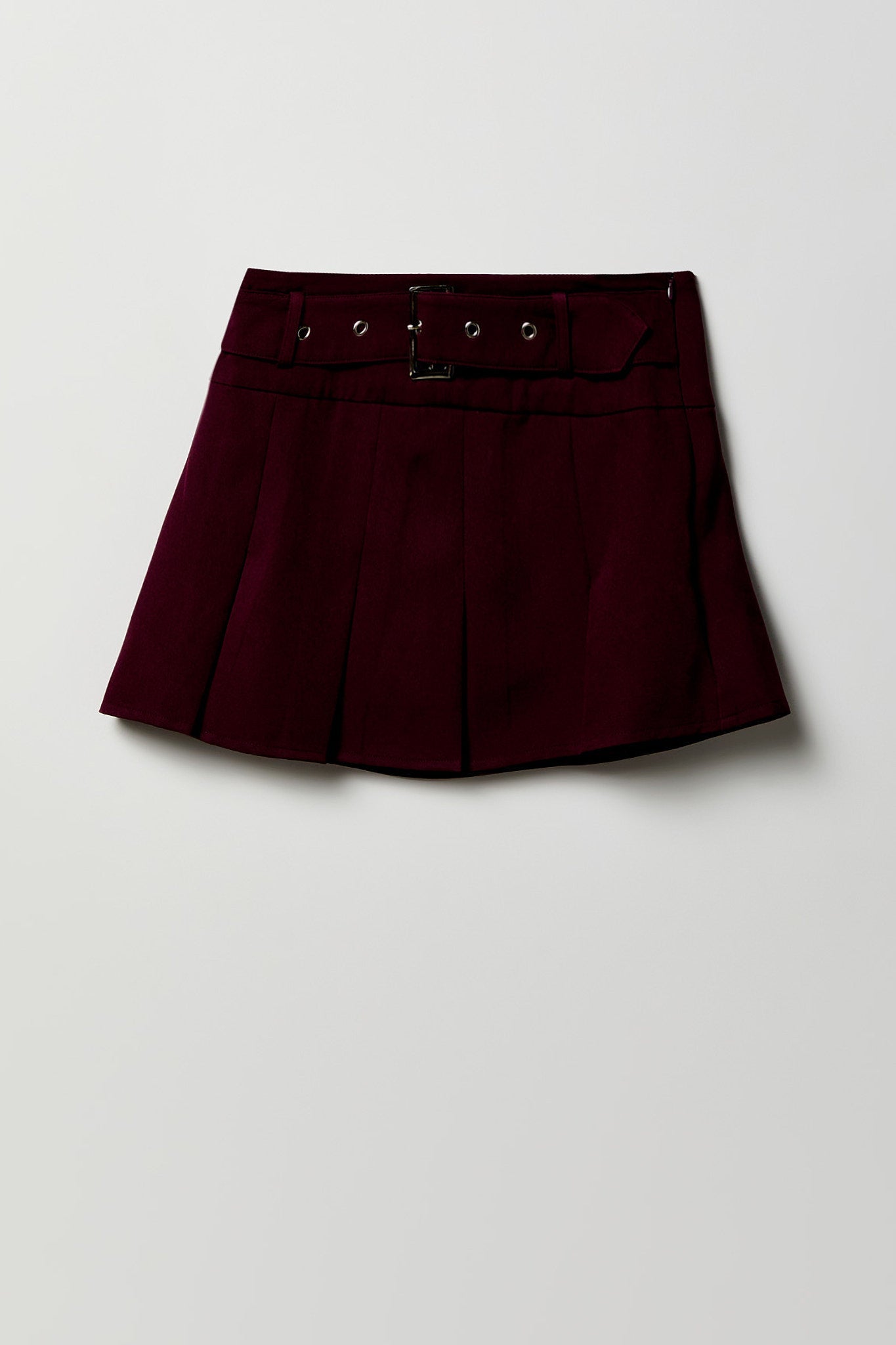 Girls Belted Pleated Skort