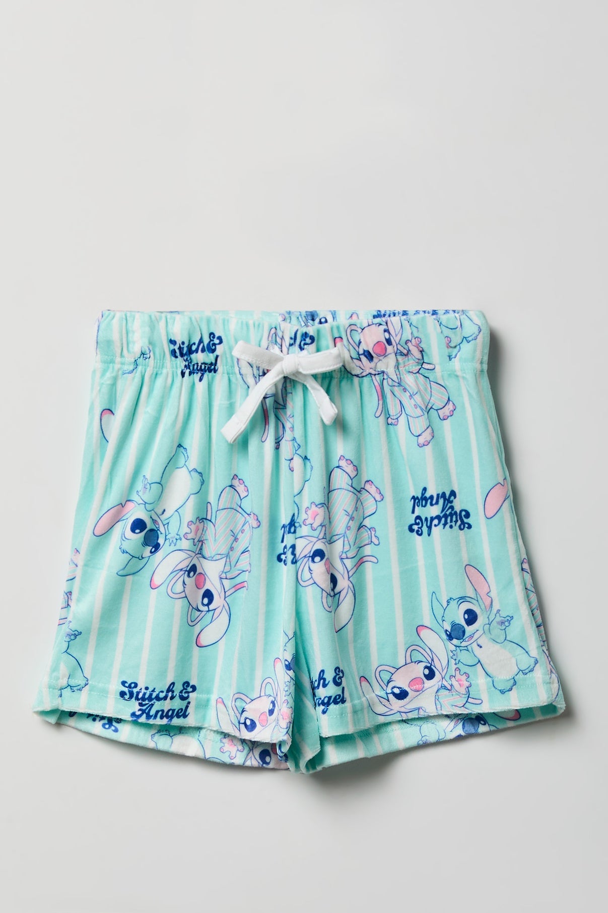 Girls Stitch Graphic T-Shirt & Short Pajama Set