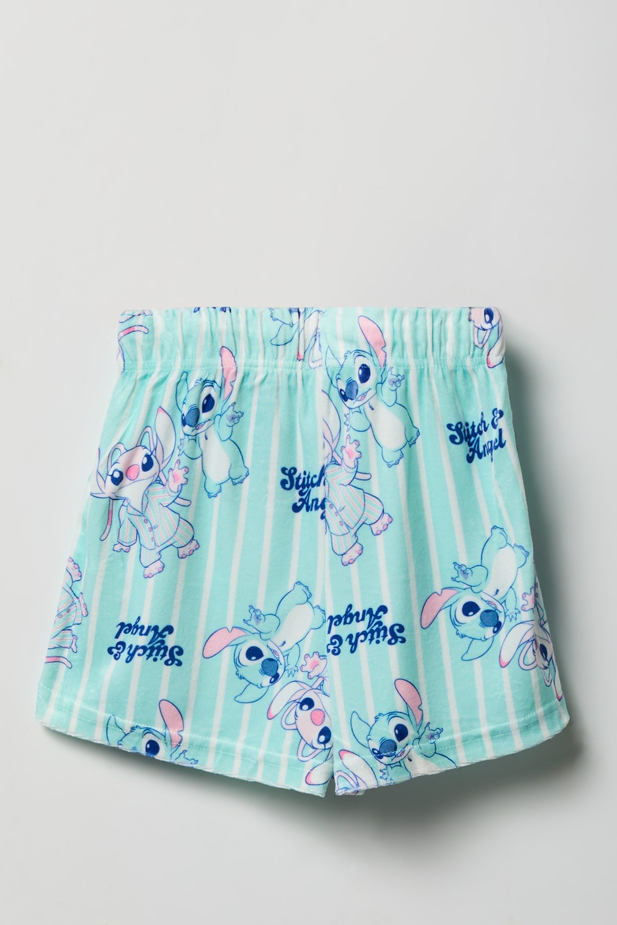 Girls Stitch Graphic T-Shirt & Short Pajama Set