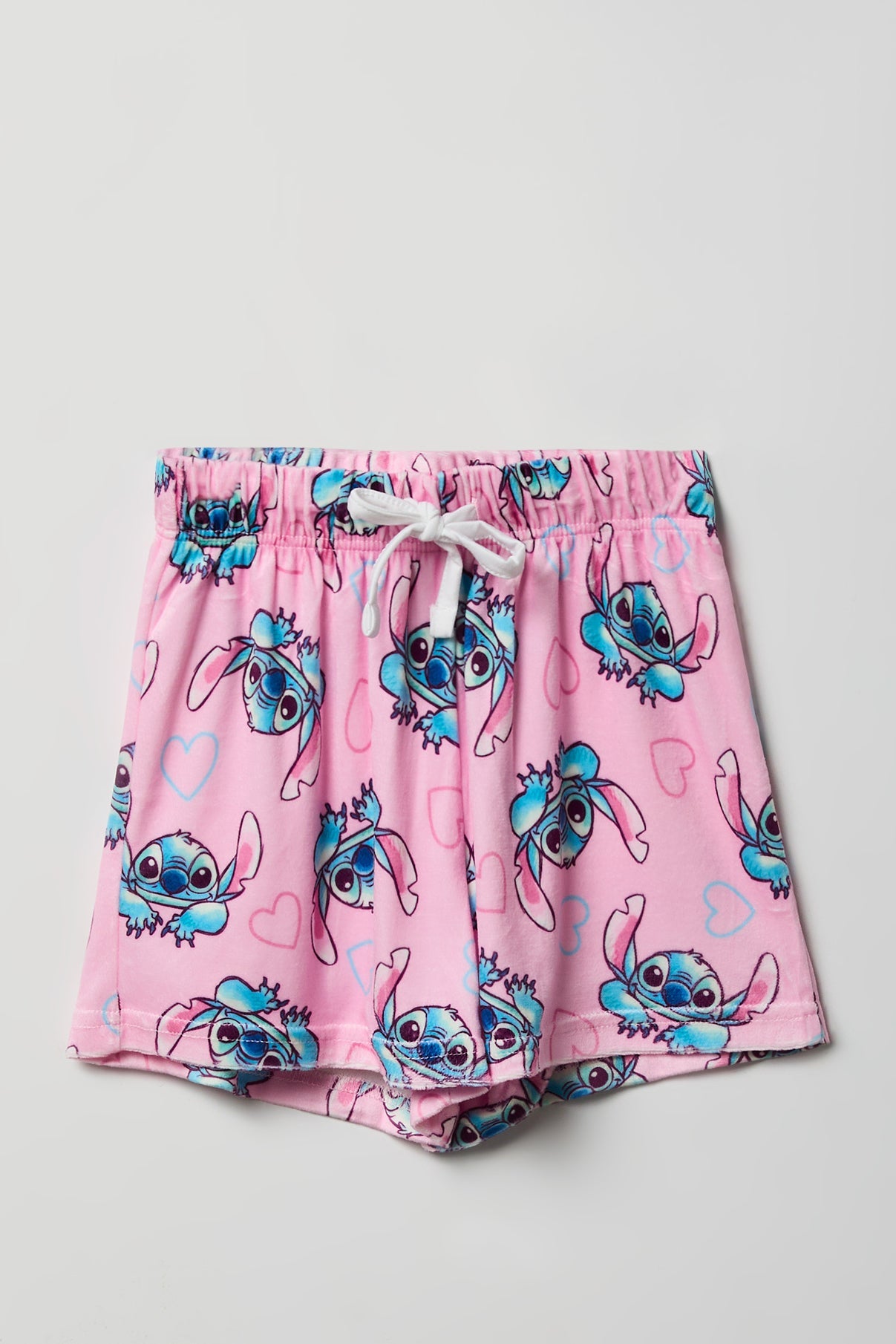 Girls Stitch Graphic T-Shirt & Short Pajama Set