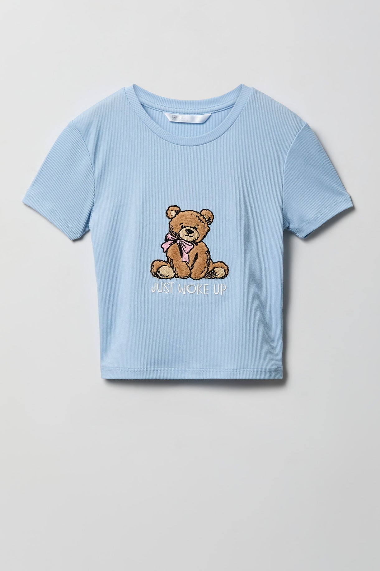 Girls Graphic T-Shirt & Flannel Short Pajama Set