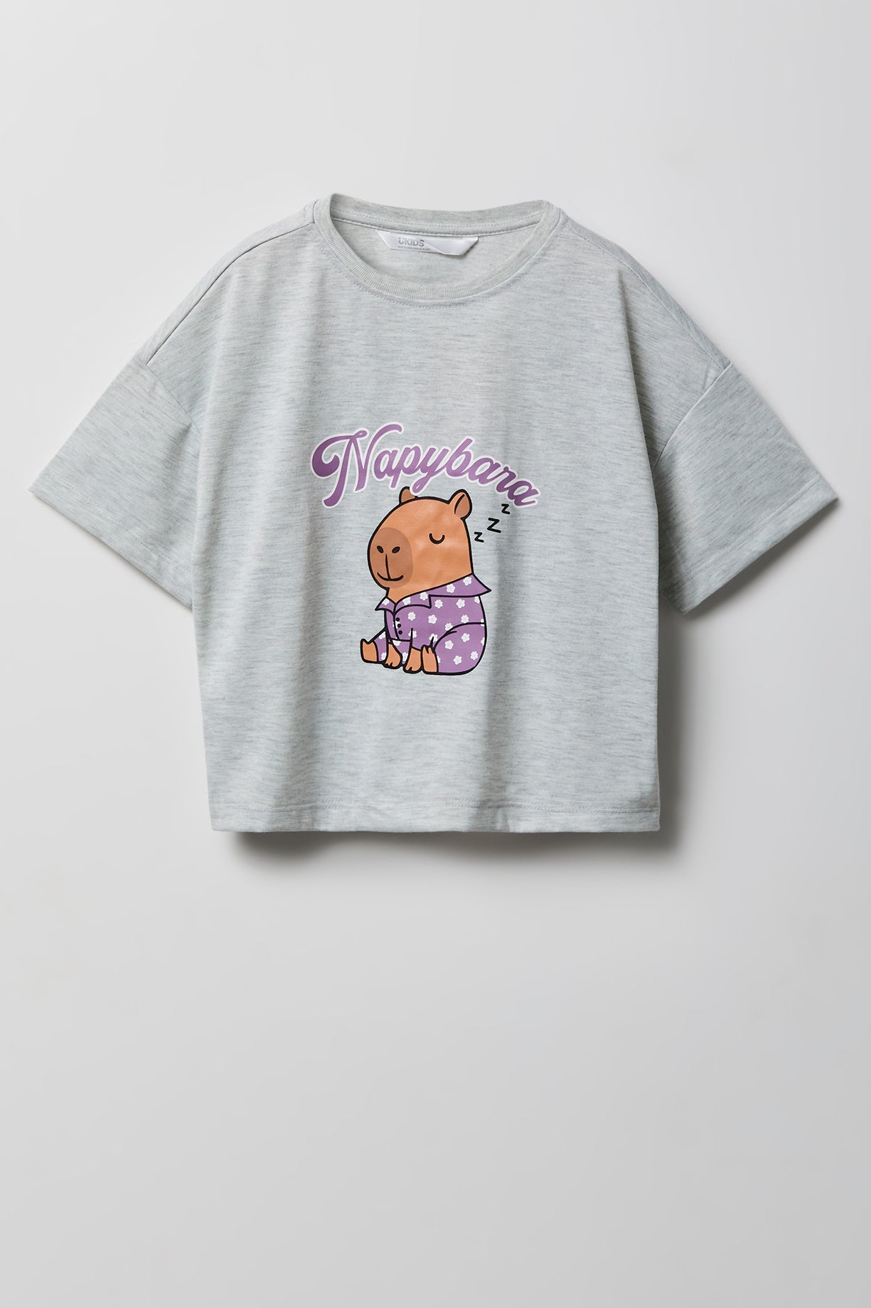 Girls Boxy T-Shirt & Short Pajama Set