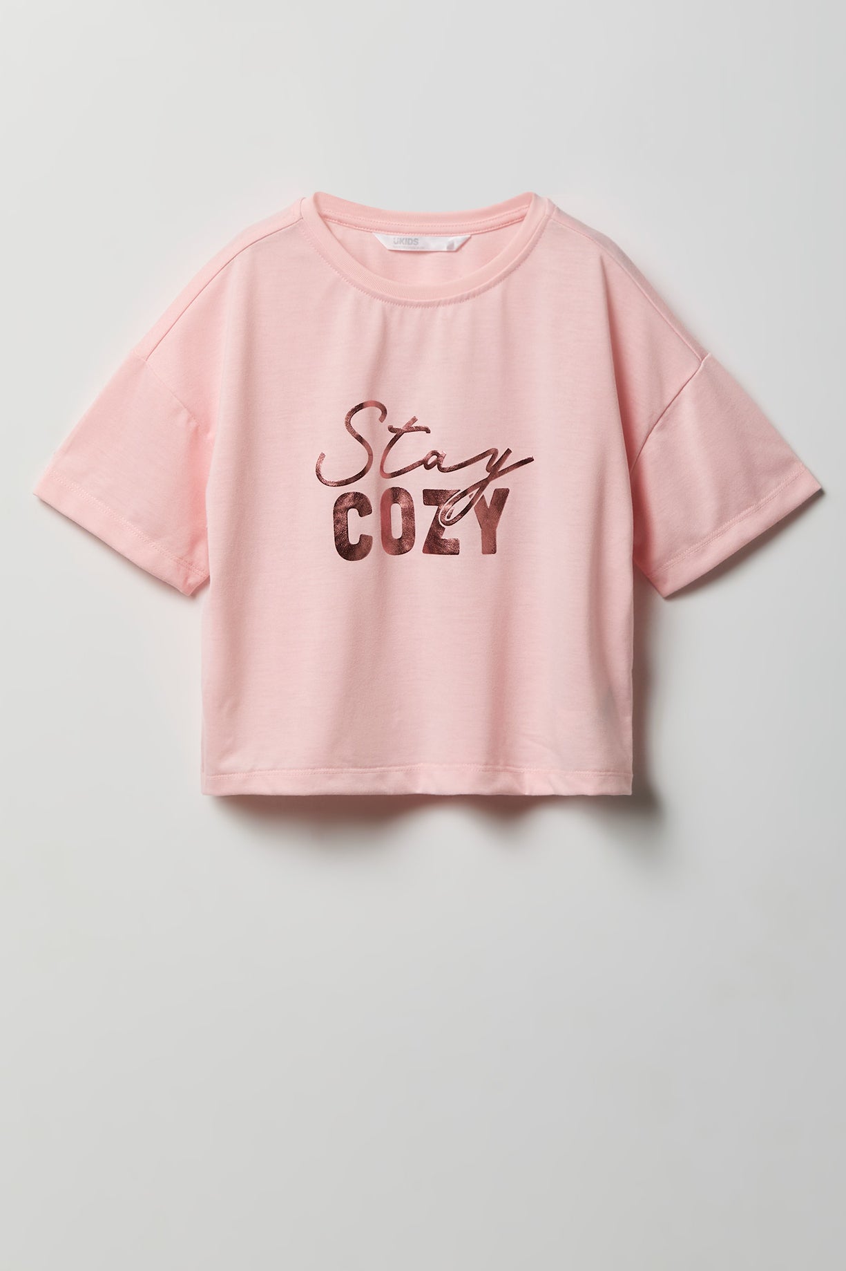 Girls Boxy T-Shirt & Short Pajama Set