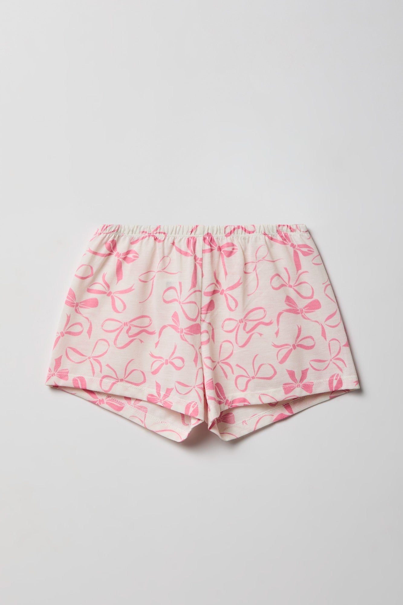 Girls Button-Up Top & Short Pajama Set