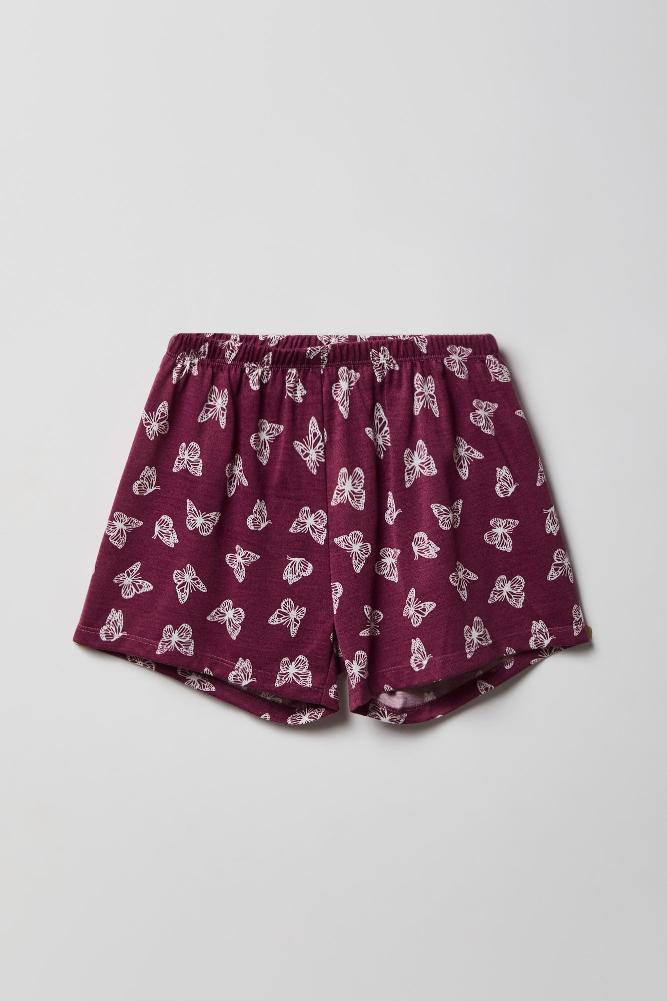 Girls Button-Up Top & Short Pajama Set