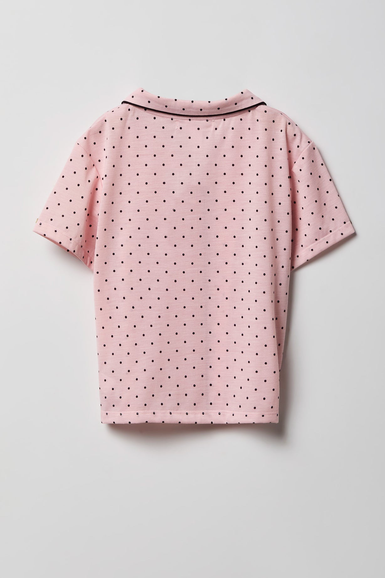 Girls Button-Up Top & Short Pajama Set