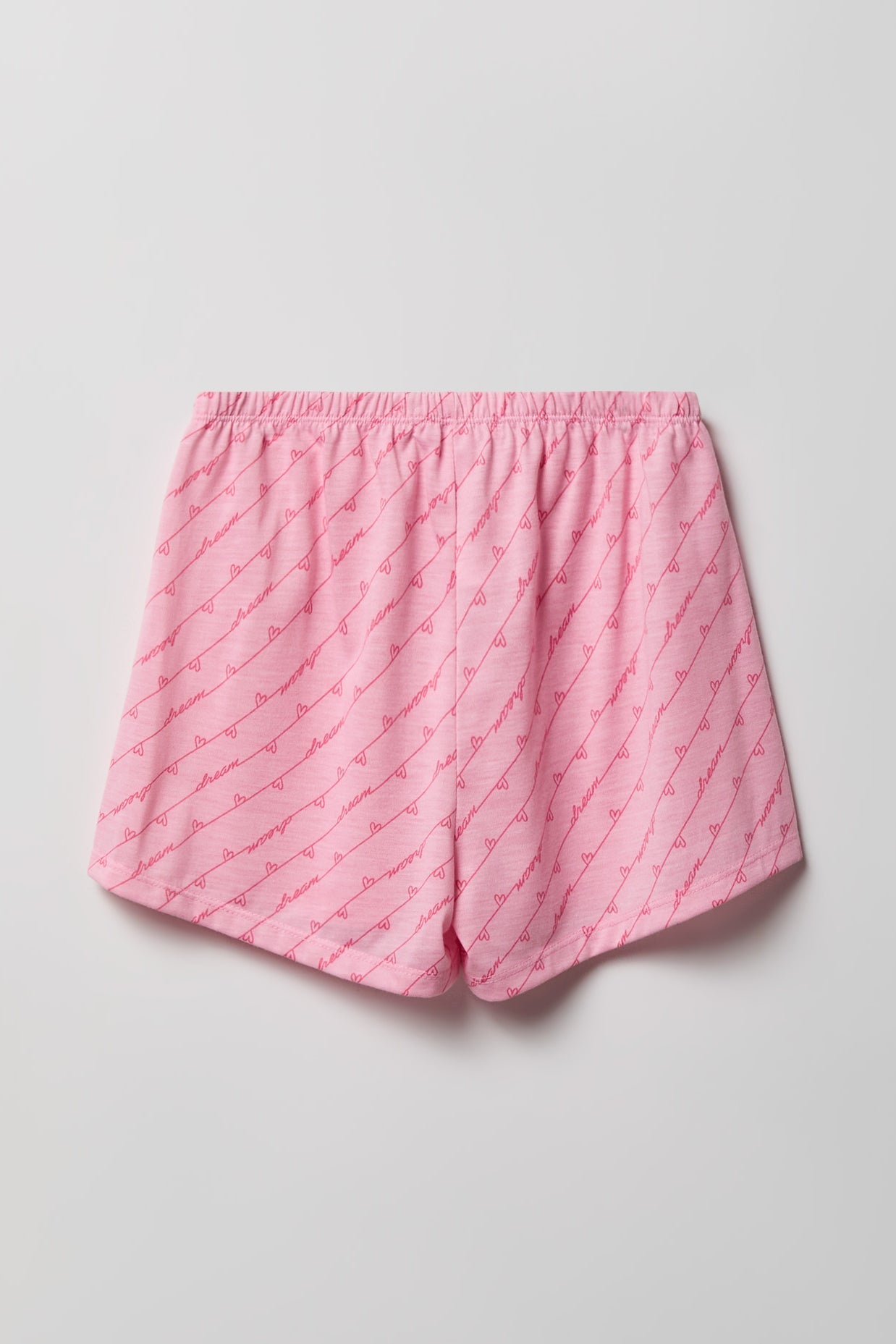 Girls Button-Up Top & Short Pajama Set