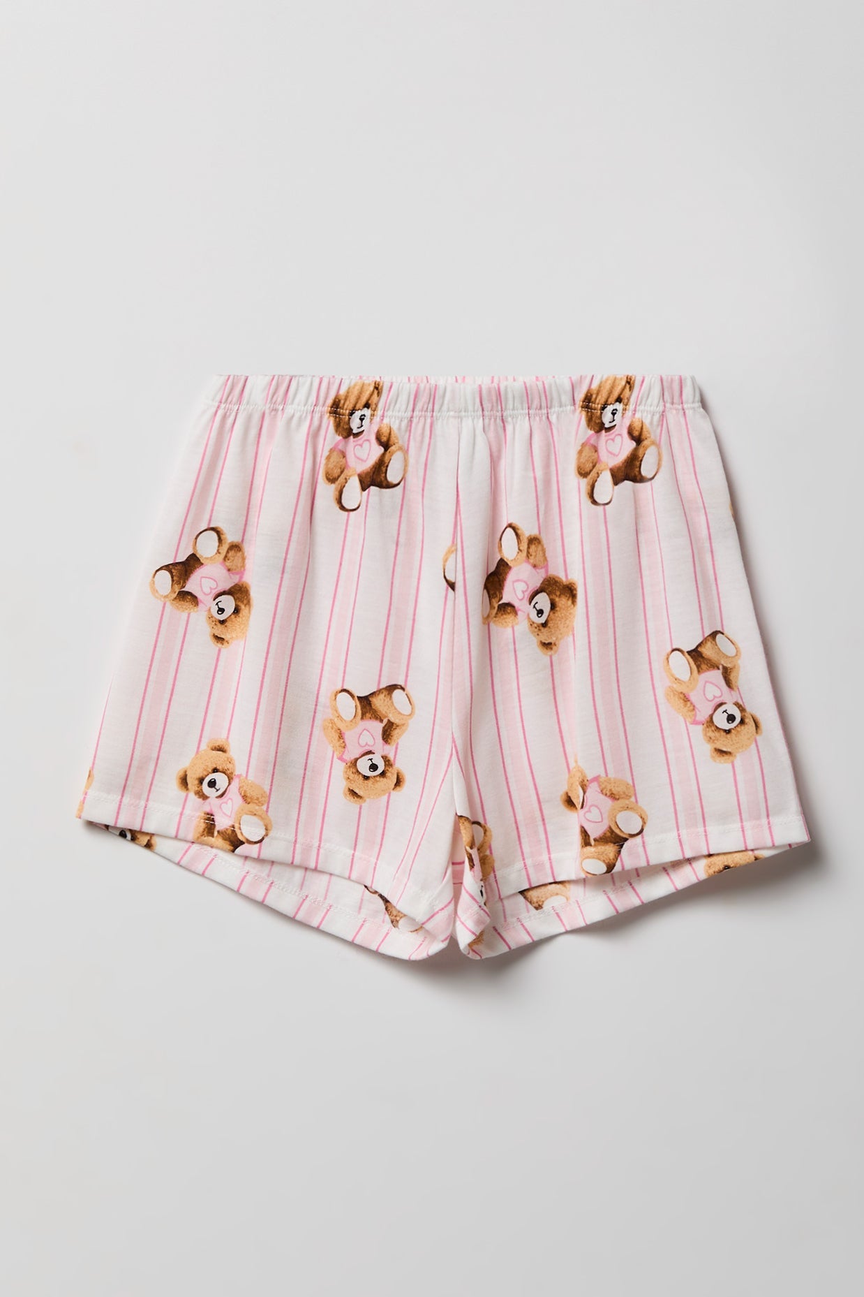 Girls Button-Up Top & Short Pajama Set