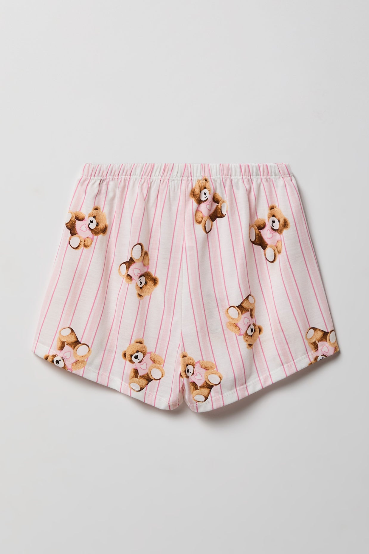 Girls Button-Up Top & Short Pajama Set