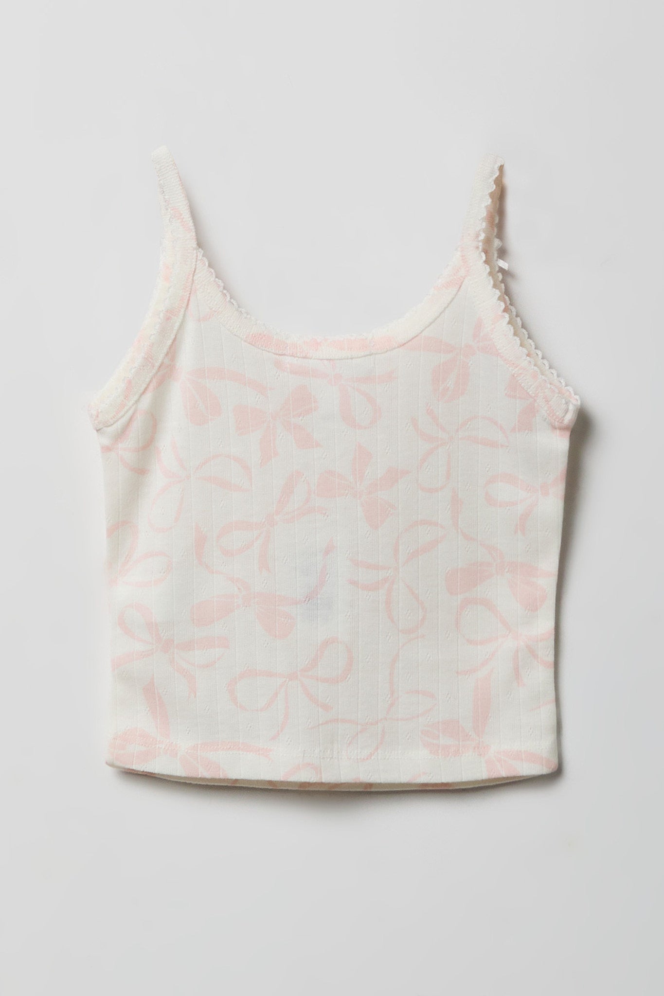 Girls Pointelle Tank & Pajama Pant Set