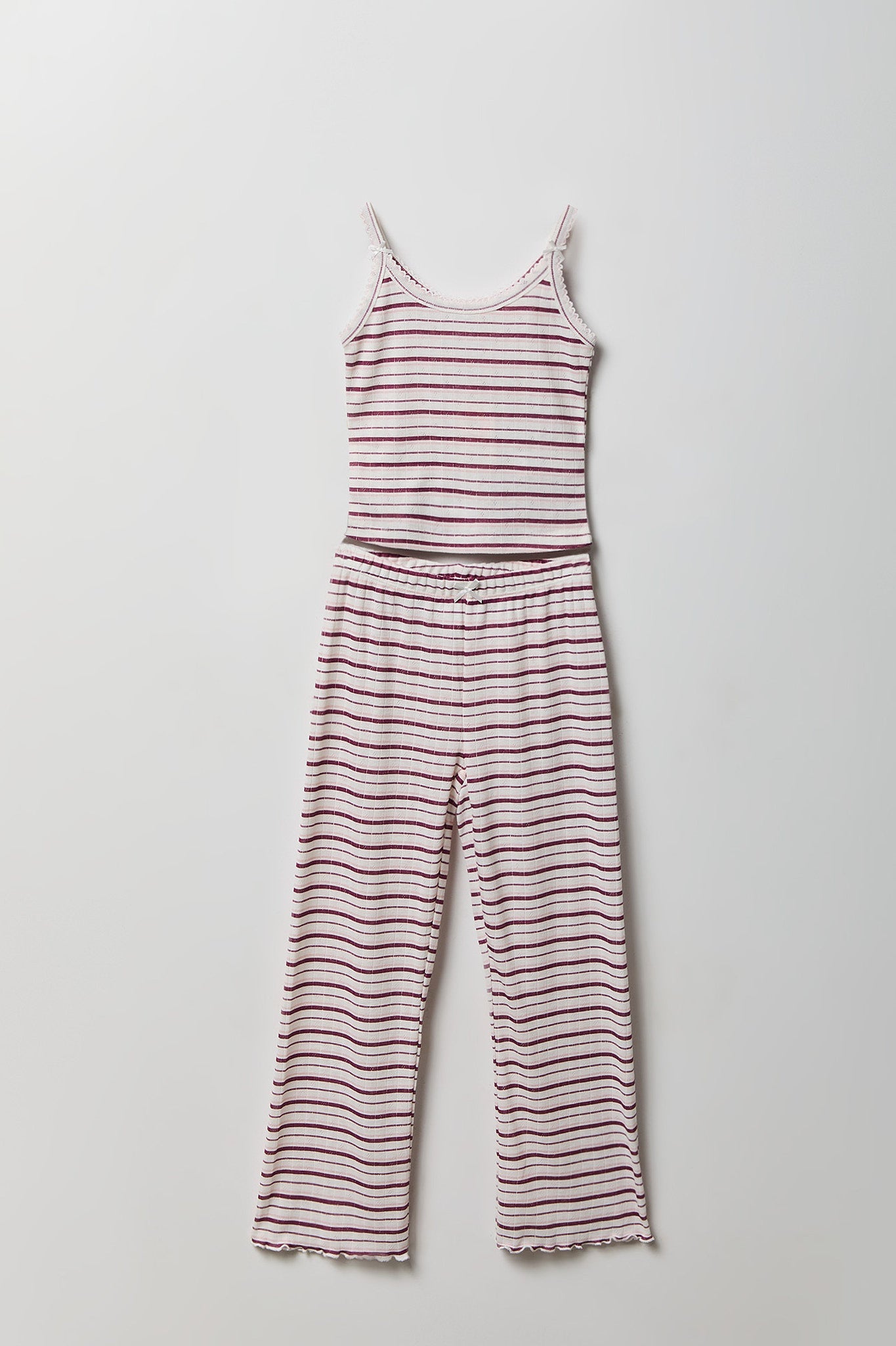Girls Pointelle Tank & Pajama Pant Set