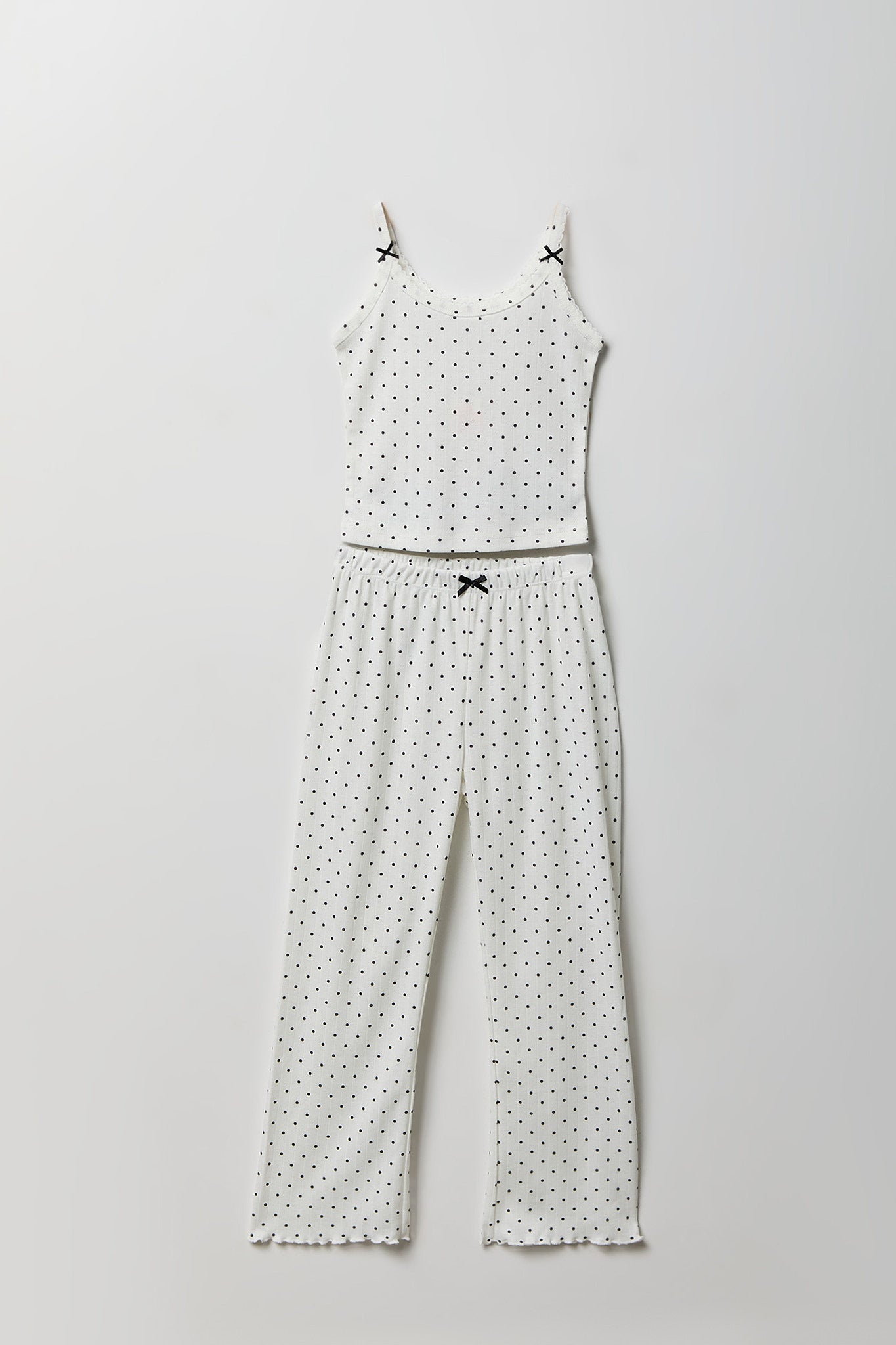 Girls Pointelle Tank & Pajama Pant Set