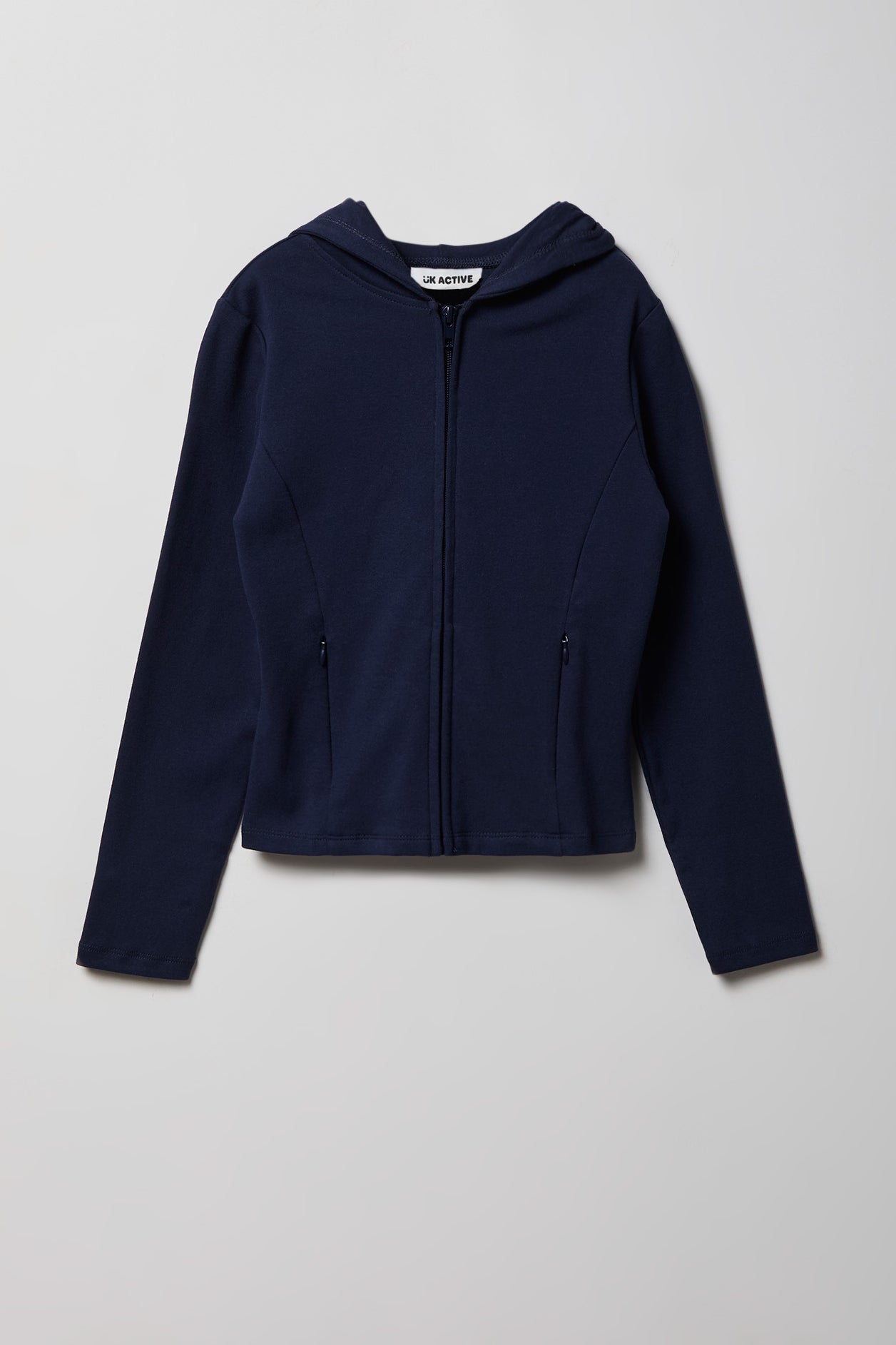 Girls Active Hooded Zip-Up Jacket