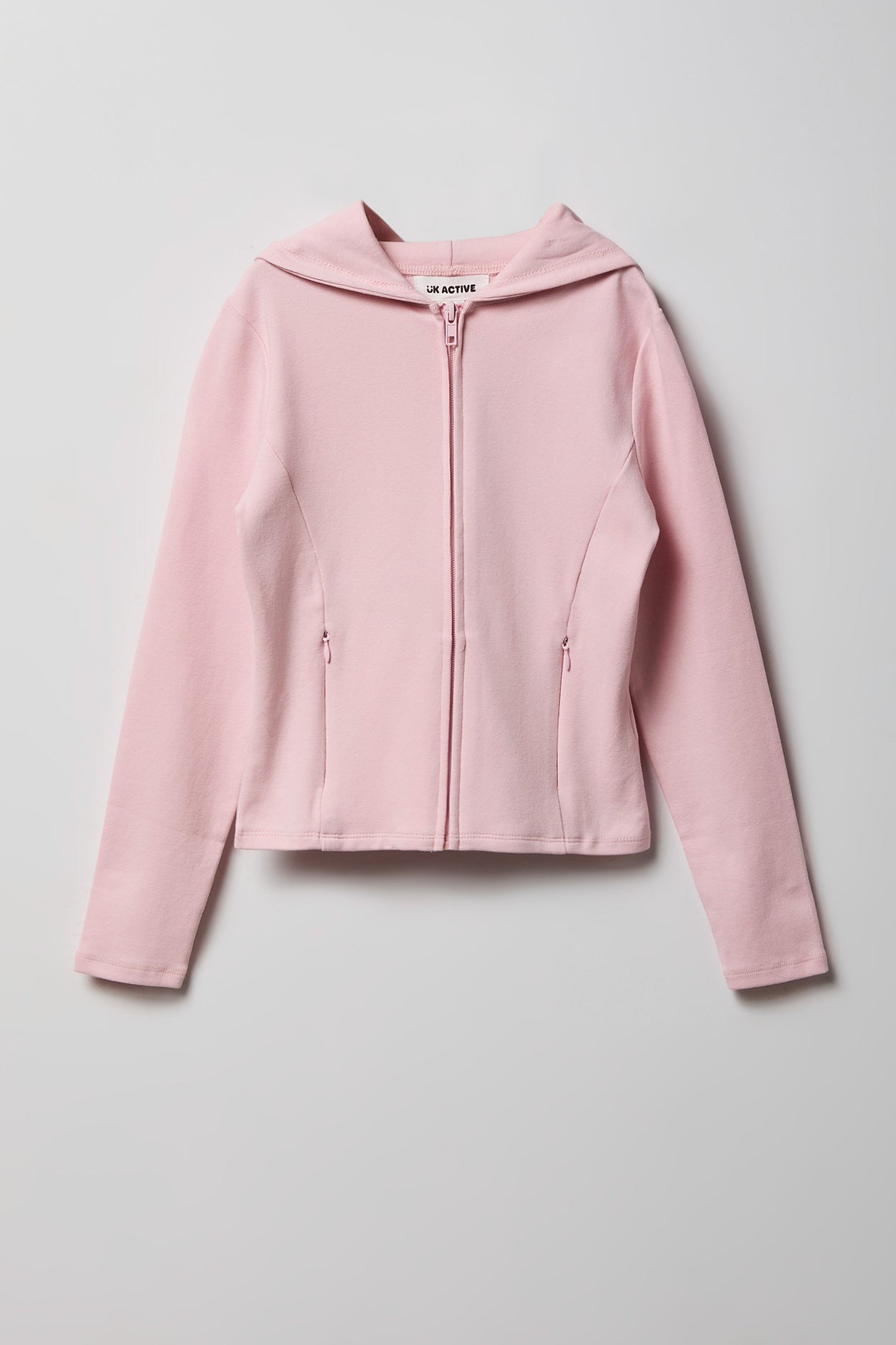 Girls Active Hooded Zip-Up Jacket