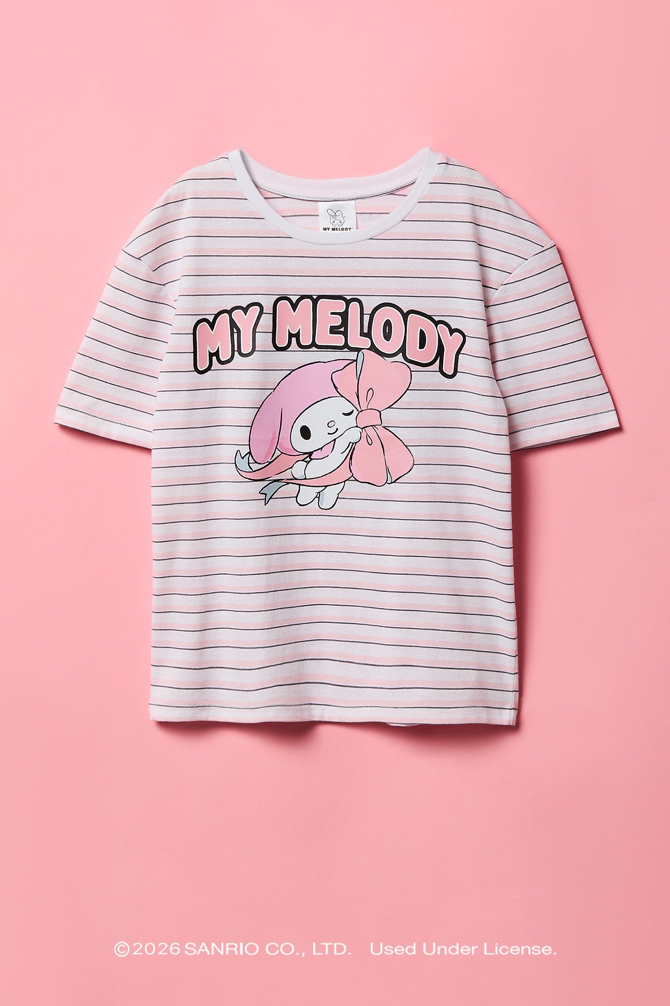 My Melody™ Girls Graphic Striped T-Shirt
