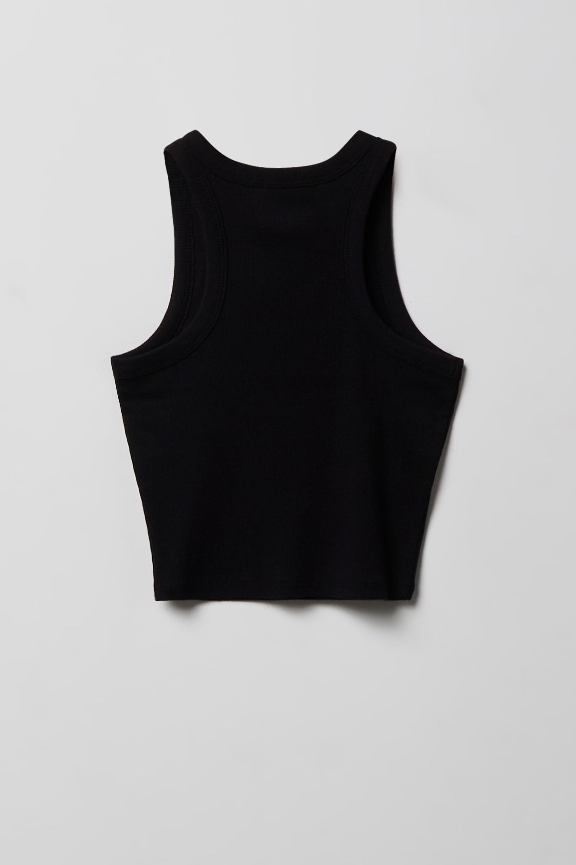Girls Ribbed High Neck Tank
