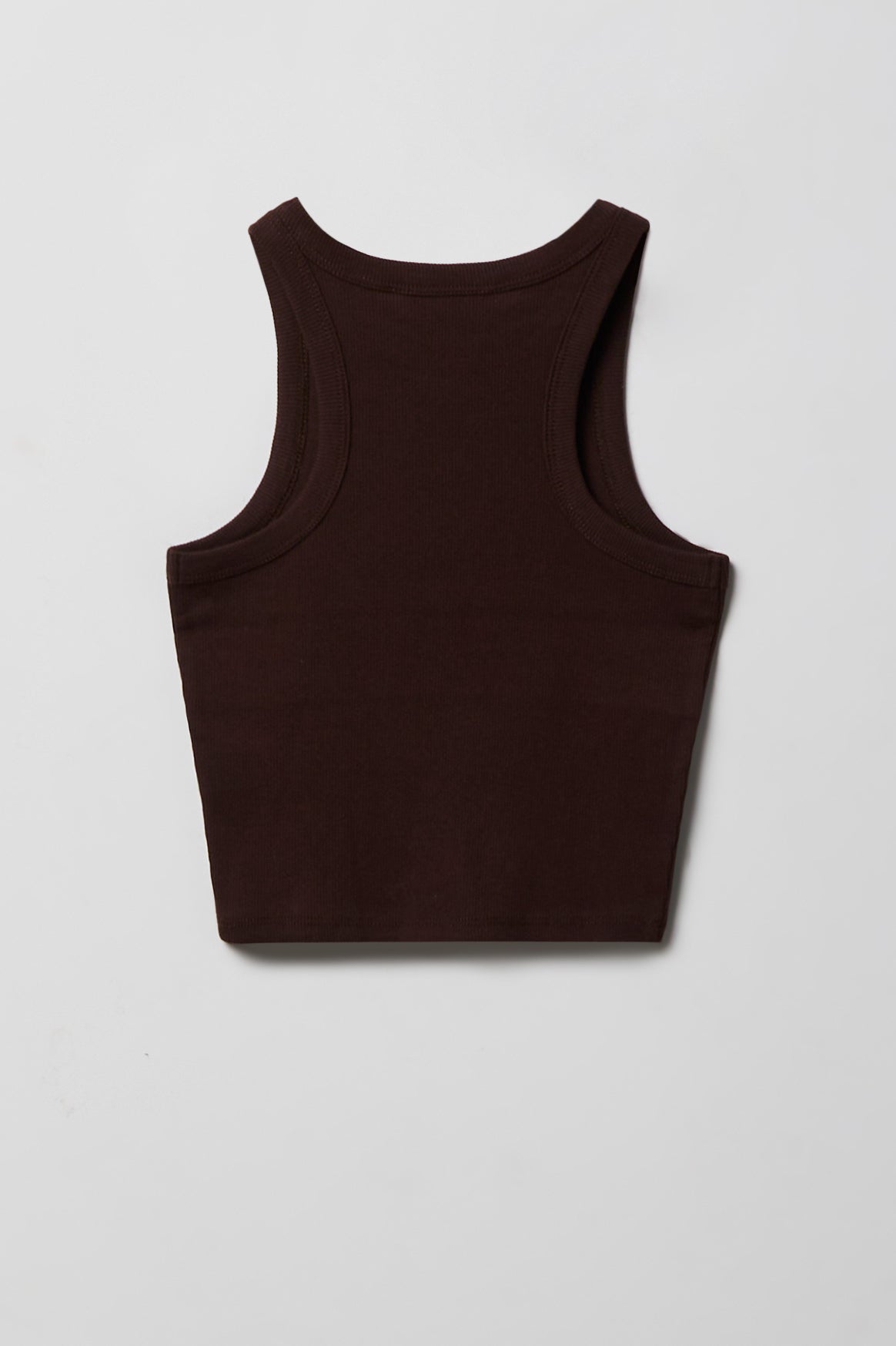 Girls Ribbed High Neck Tank