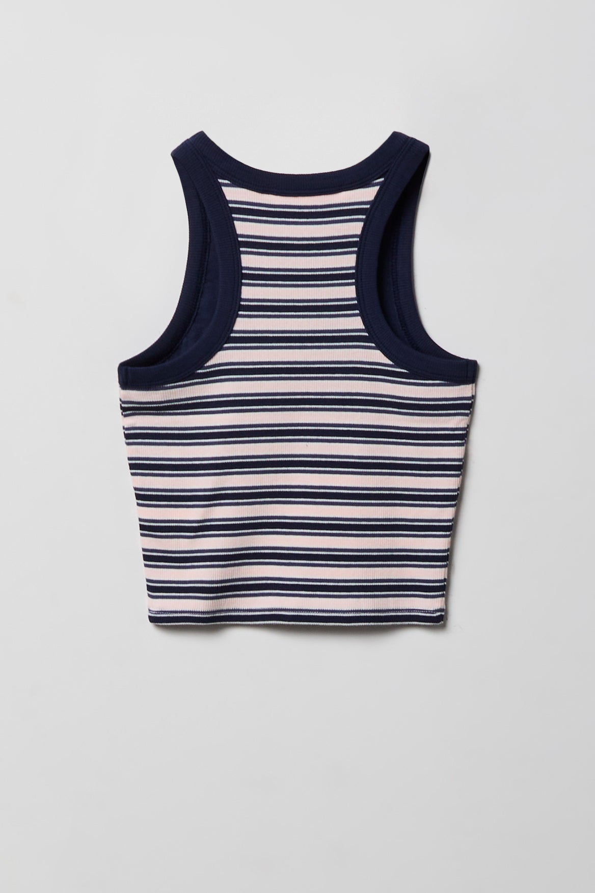 Girls Ribbed High Neck Tank