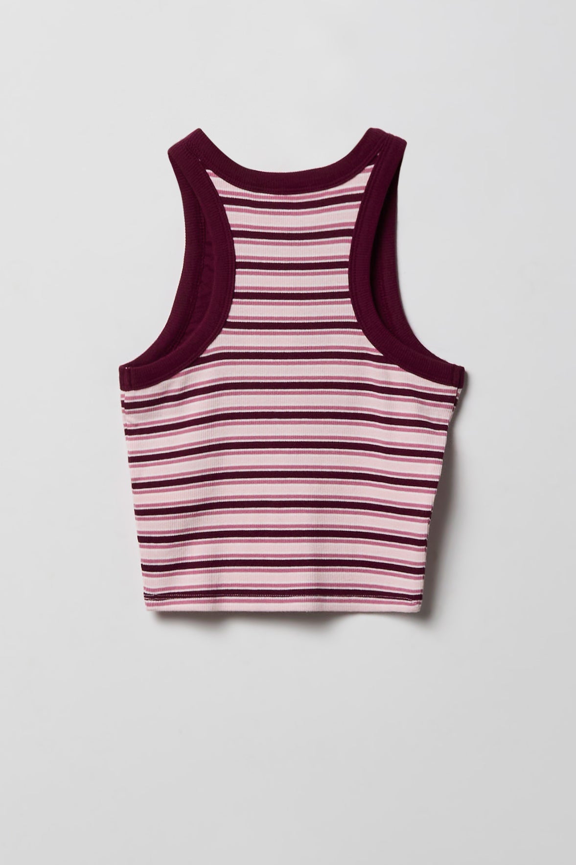 Girls Ribbed High Neck Tank