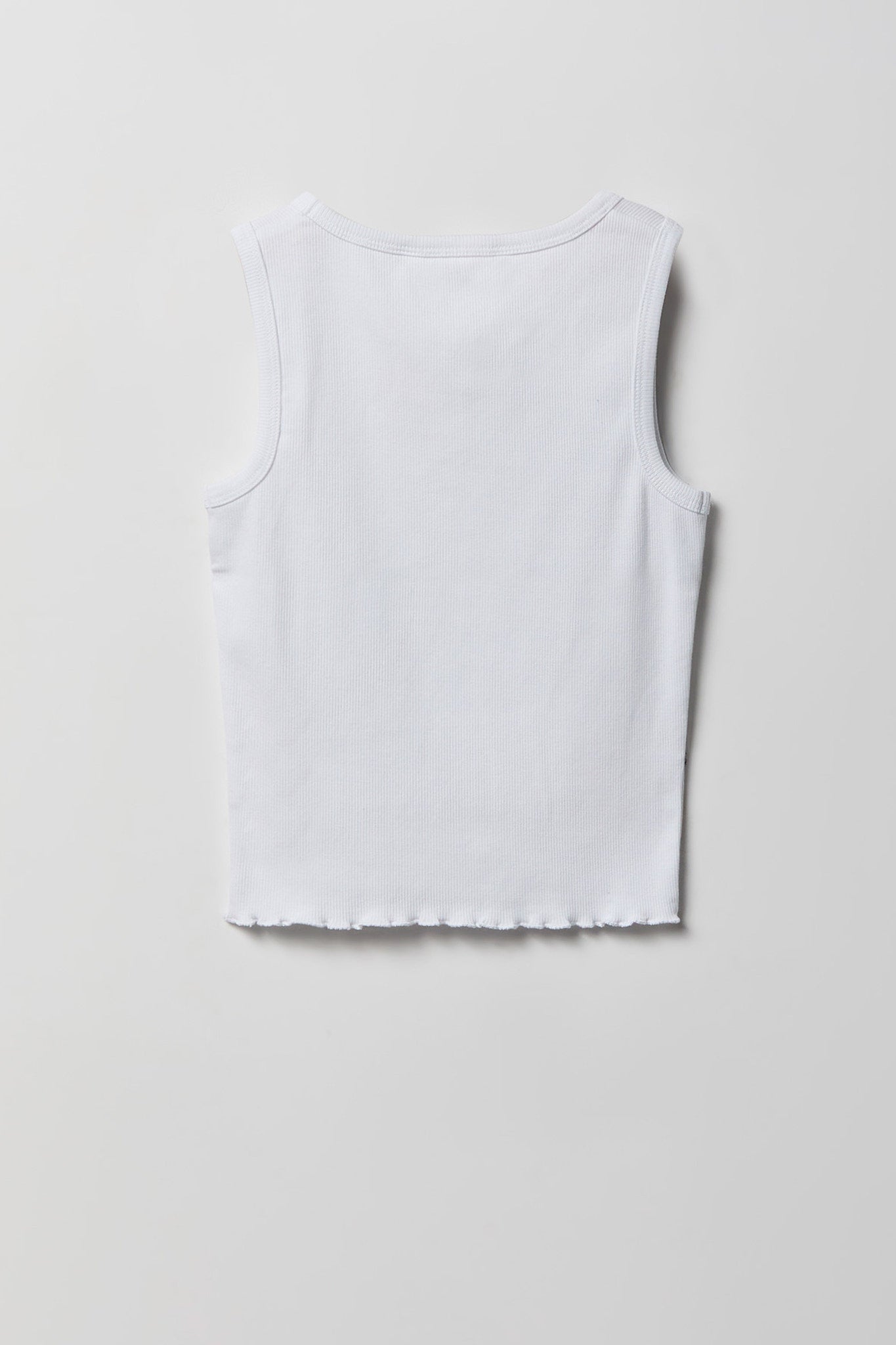 Girls Rhinestone Graphic Ribbed Tank