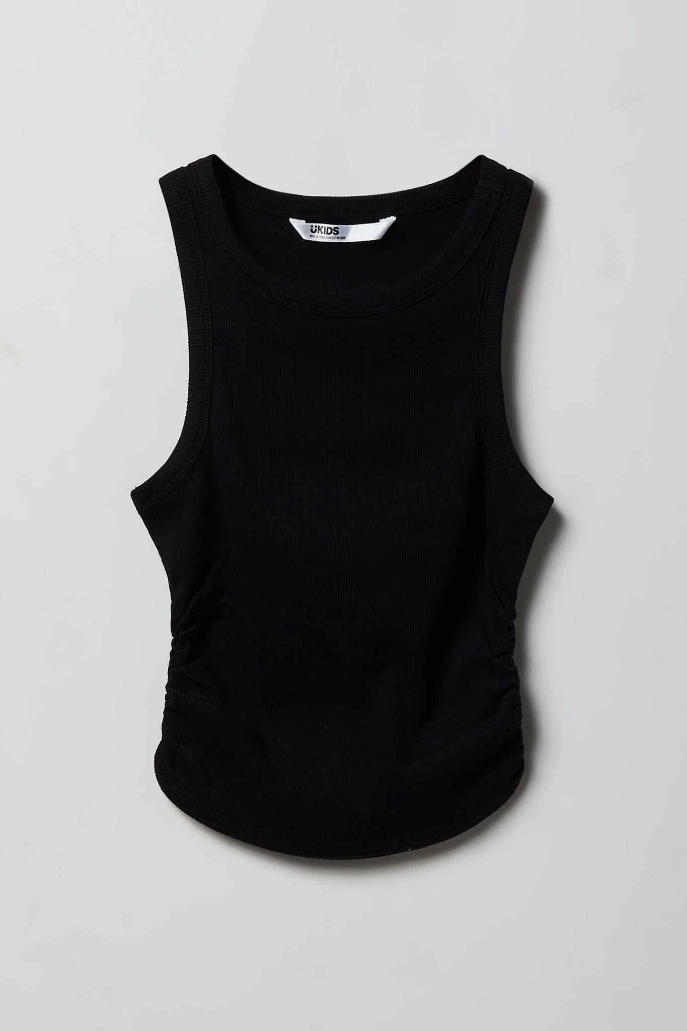 Girls Ribbed Side Cinched Tank