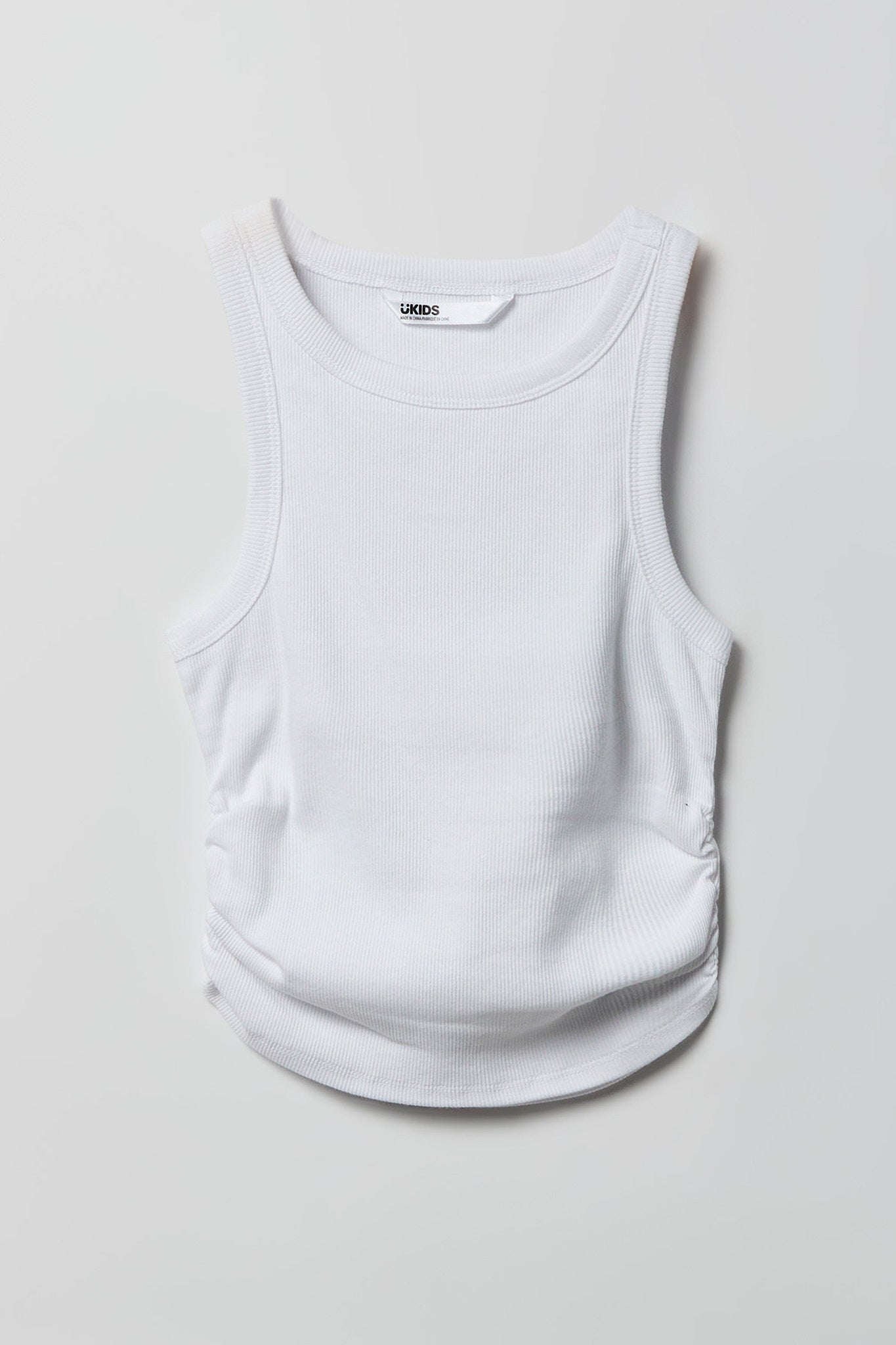 Girls Ribbed Side Cinched Tank