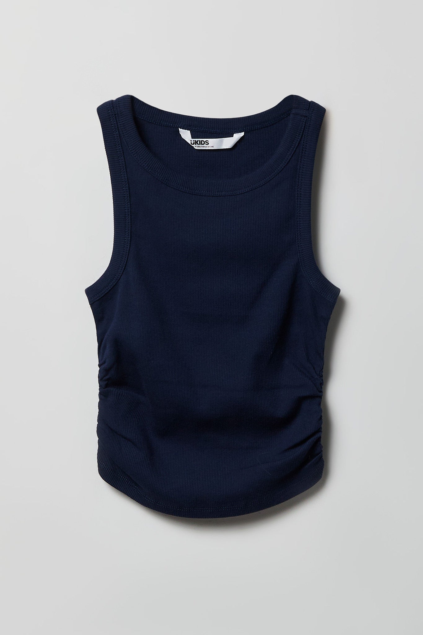 Girls Ribbed Side Cinched Tank