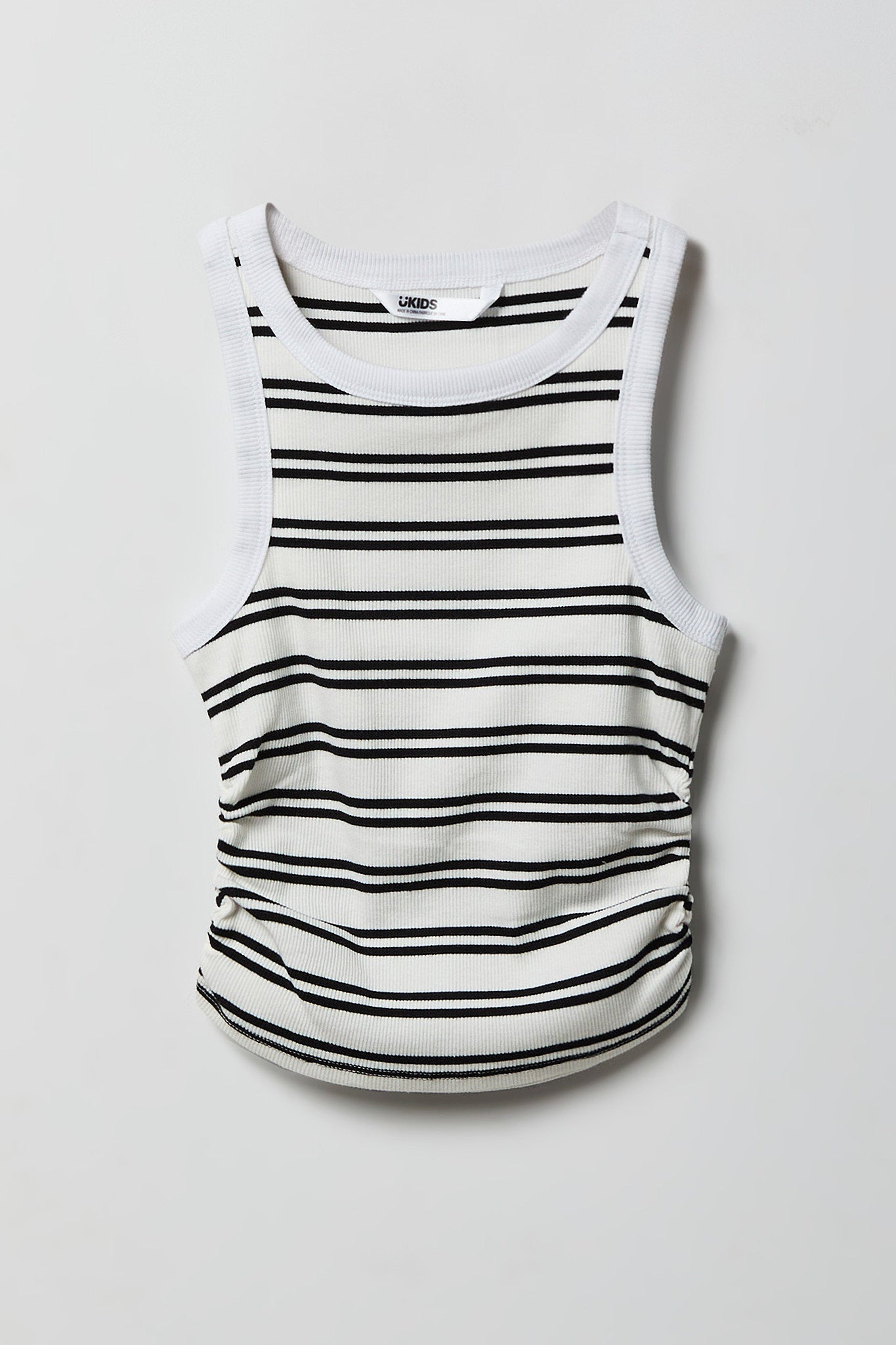 Girls Ribbed Side Cinched Tank