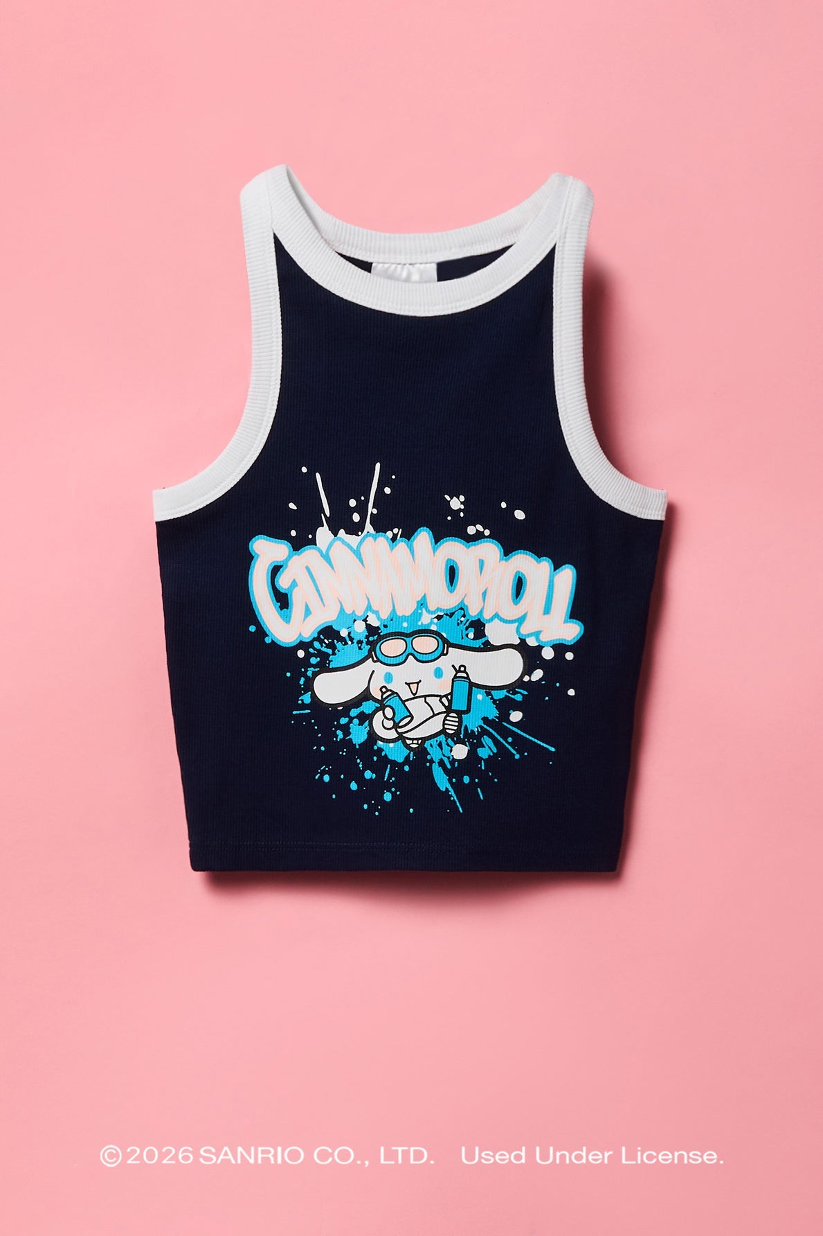 Cinnamoroll™ Girls Ribbed Ringer Tank