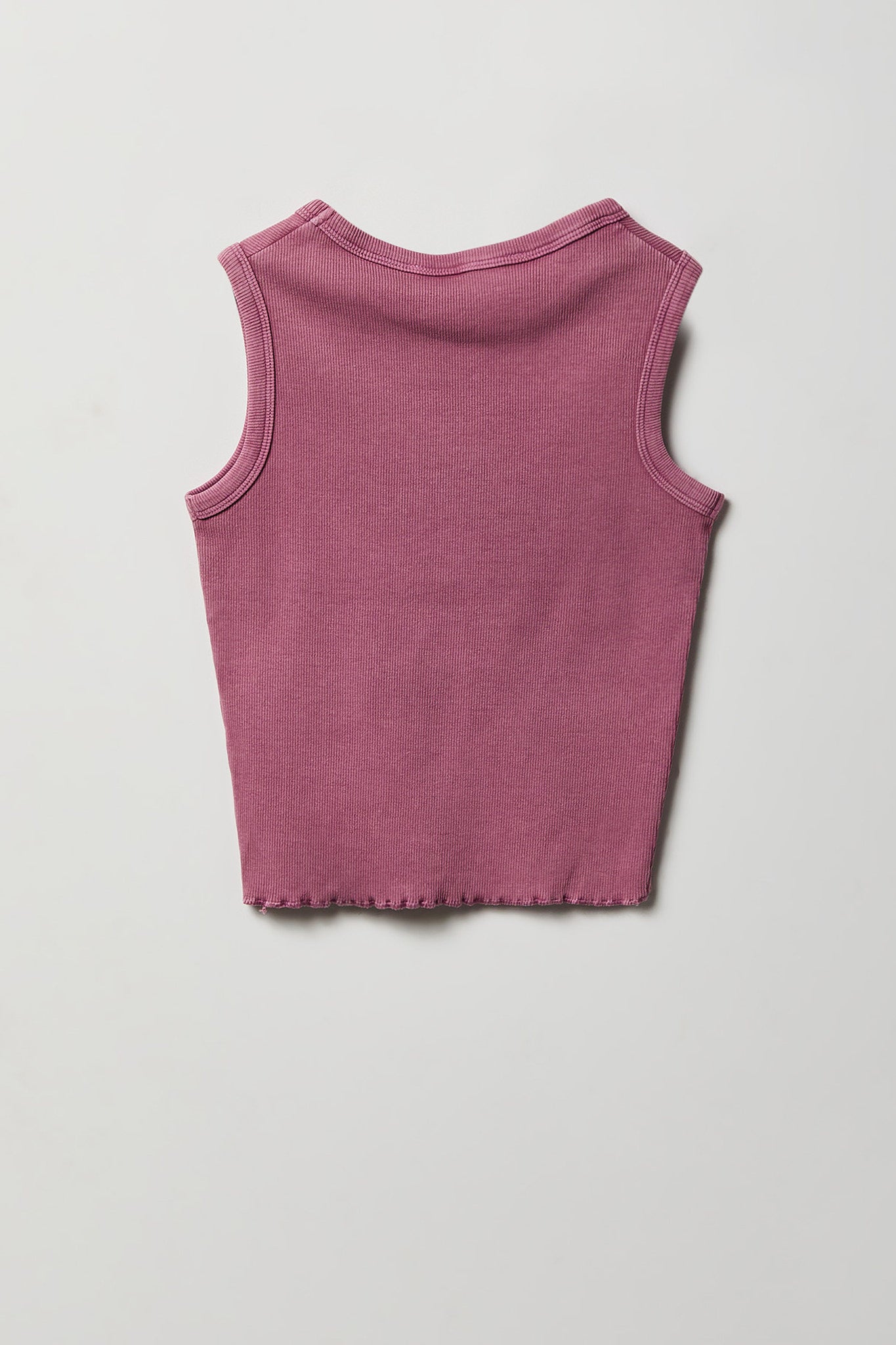 Girls Studded Washed Ribbed Tank