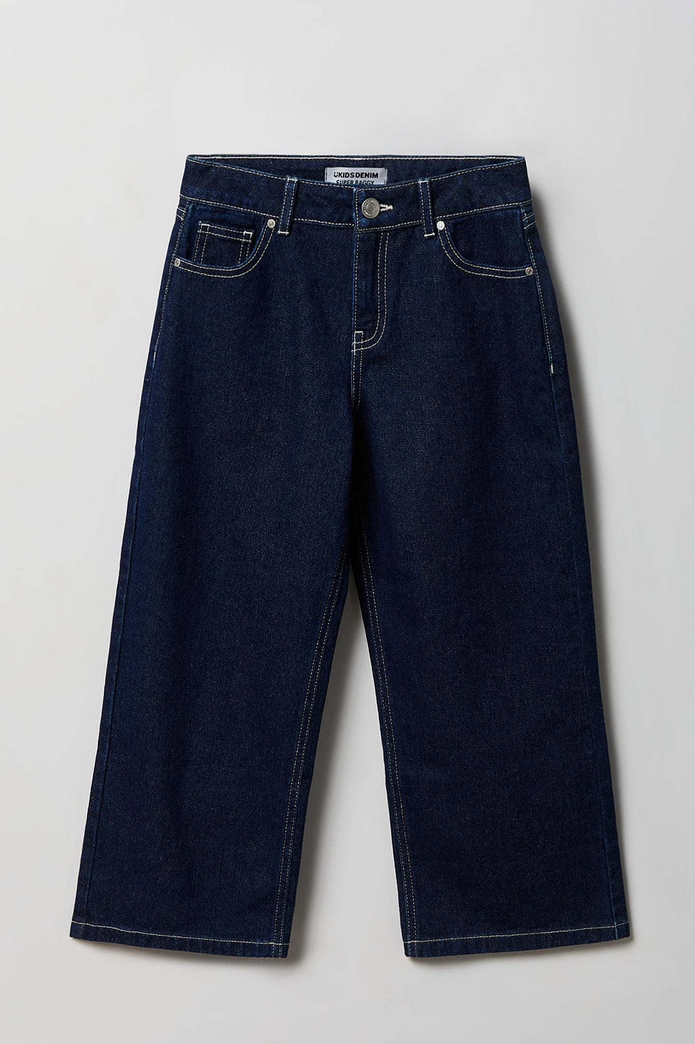 Girls Mid Rise Super Baggy Jean