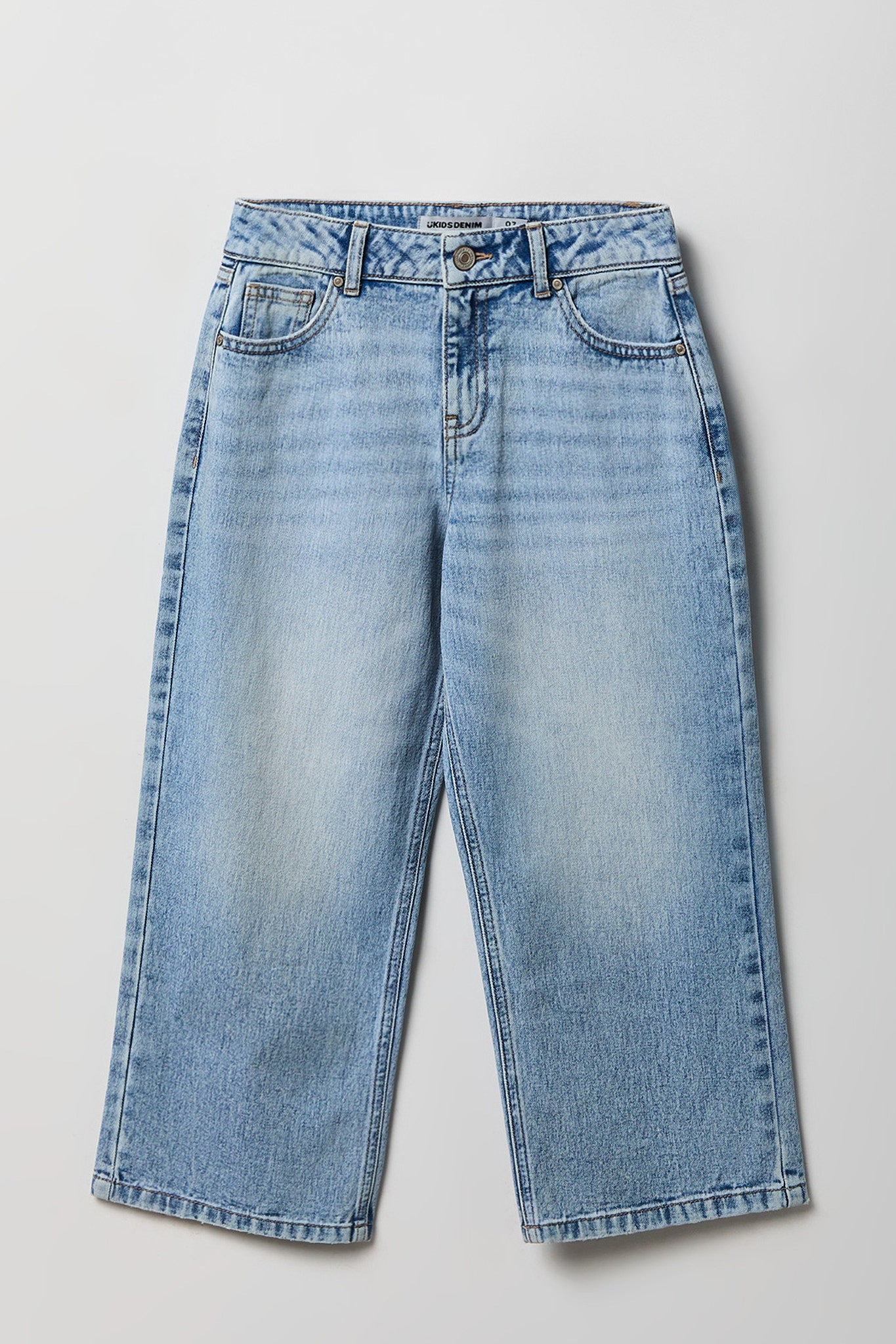 Girls Mid Rise Super Baggy Jean