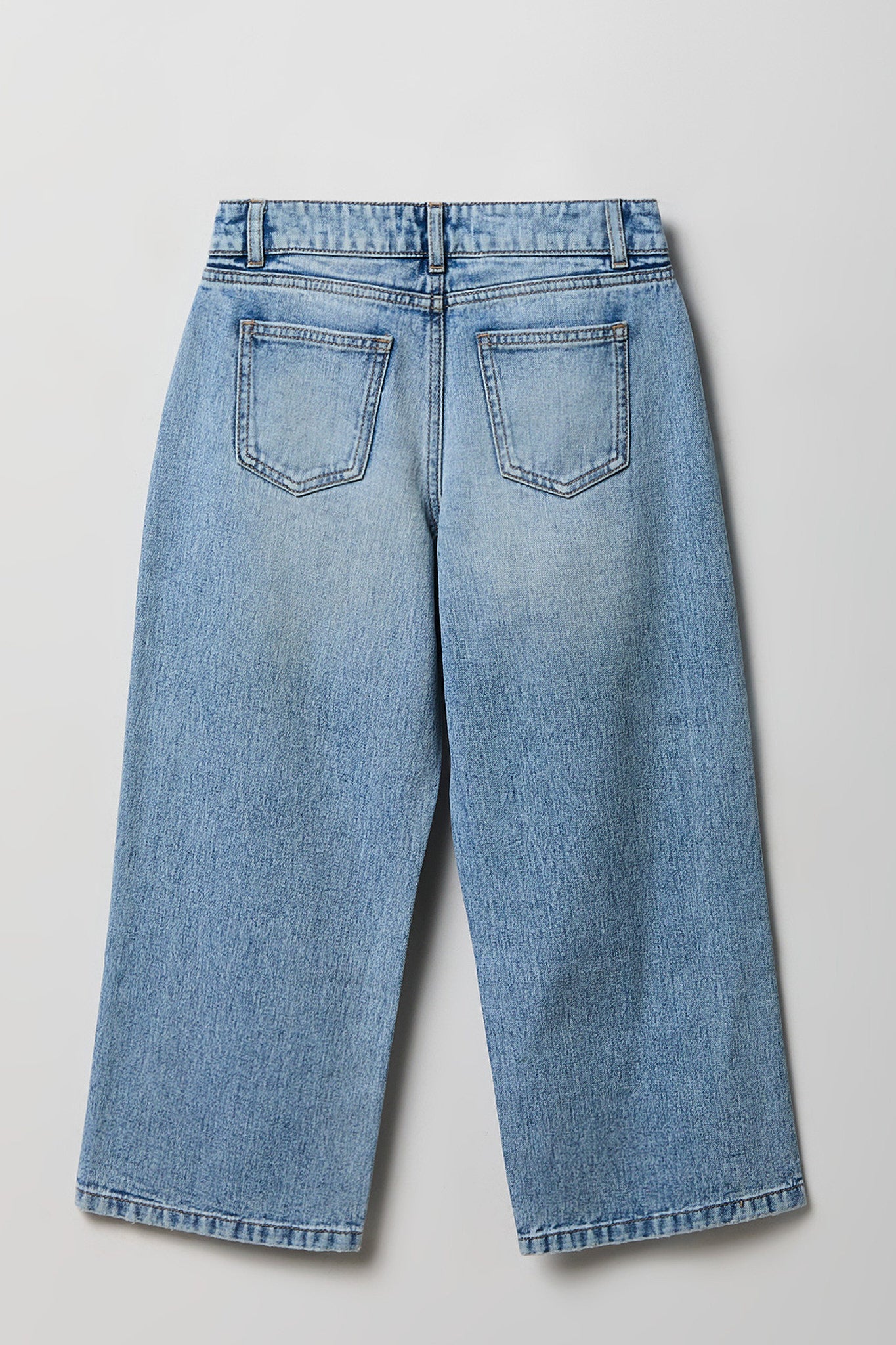Girls Mid Rise Super Baggy Jean
