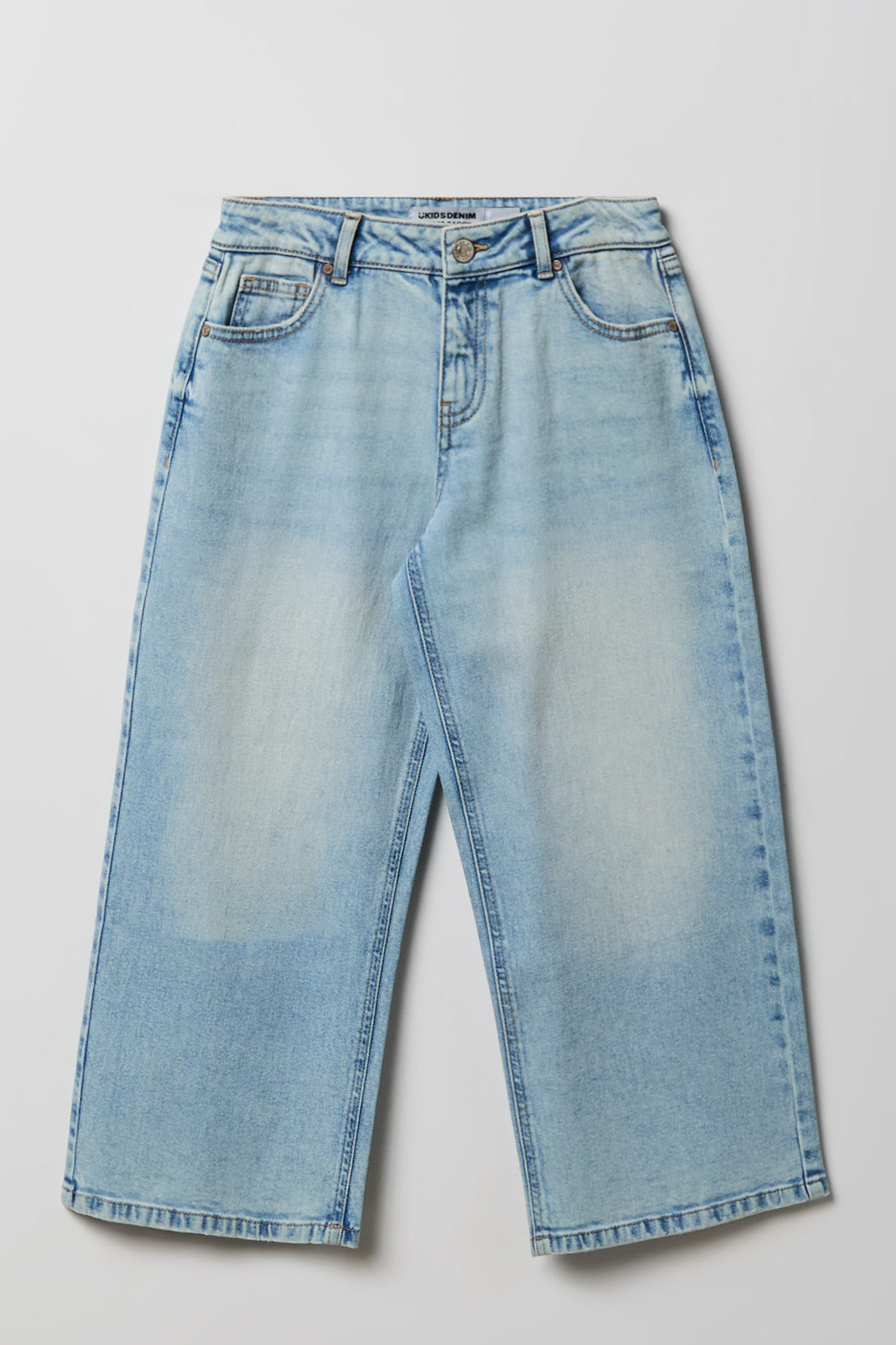 Girls Stretch Mid Rise Super Baggy Jean