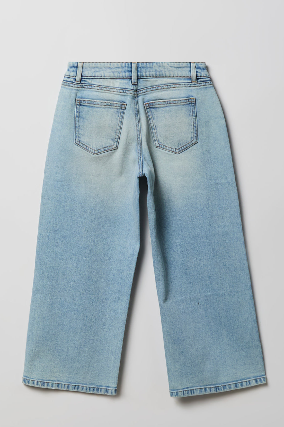 Girls Stretch Mid Rise Super Baggy Jean