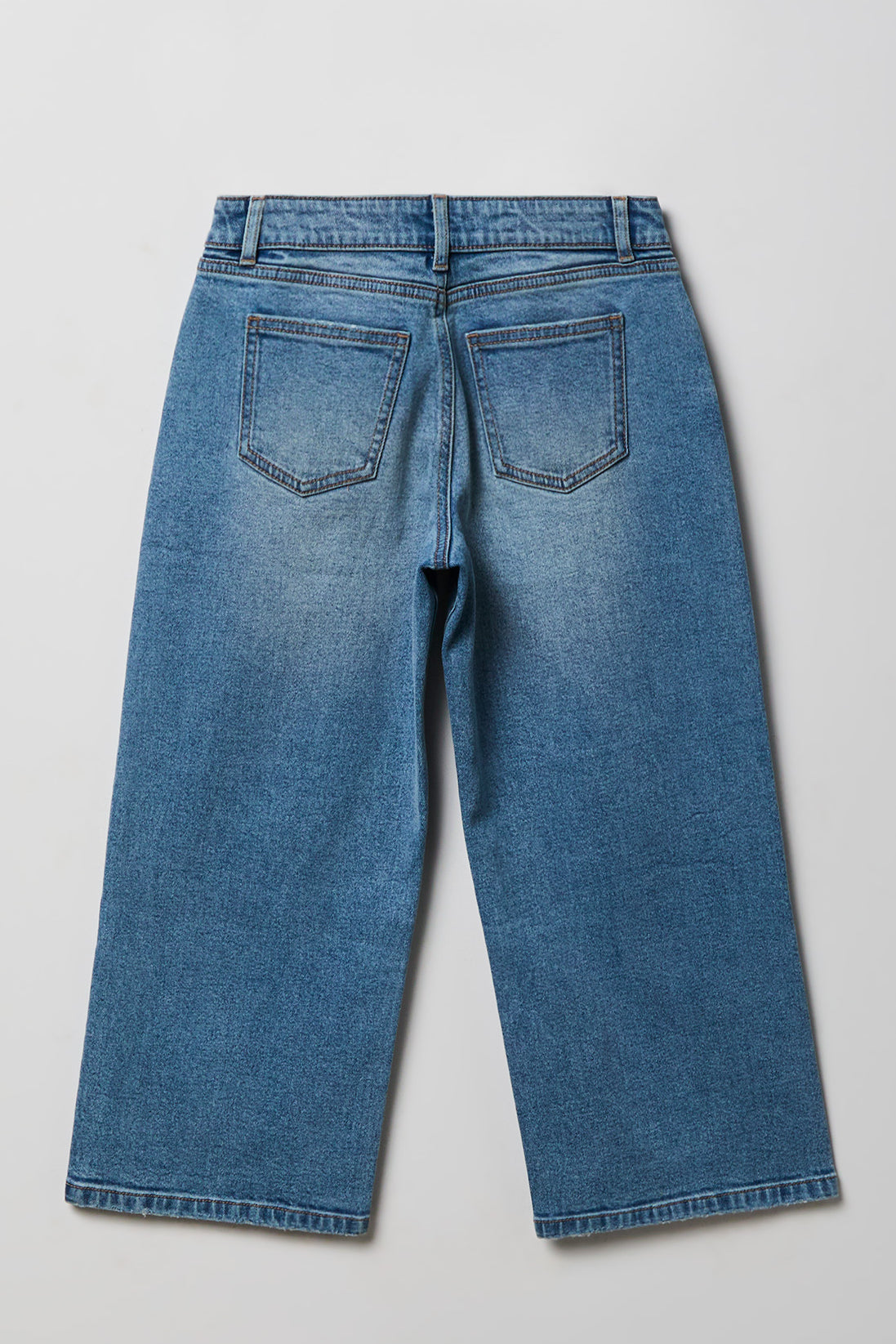 Girls Stretch Mid Rise Super Baggy Jean
