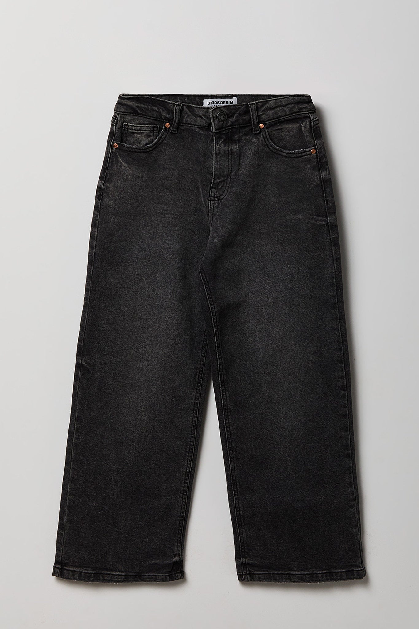 Girls Stretch Mid Rise Super Baggy Jean