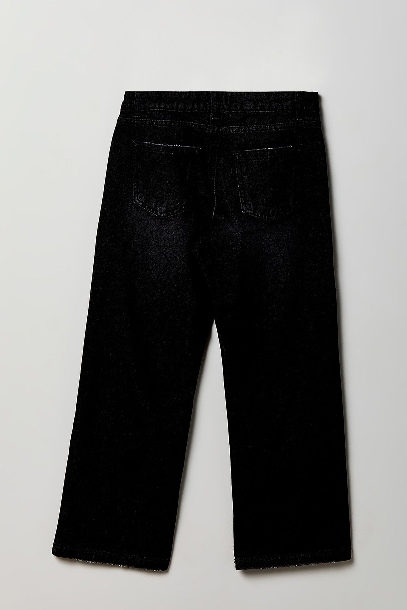 Girls Low Rise Baggy Black Jean