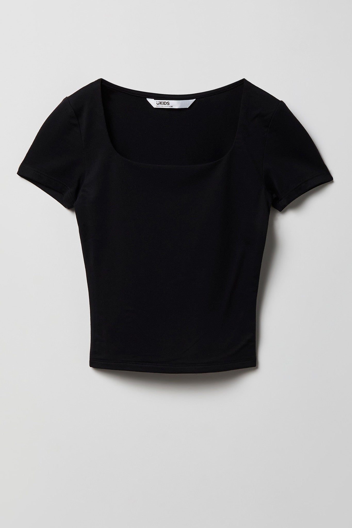 Girls Luxe Heavy Contour Square Neck T-Shirt