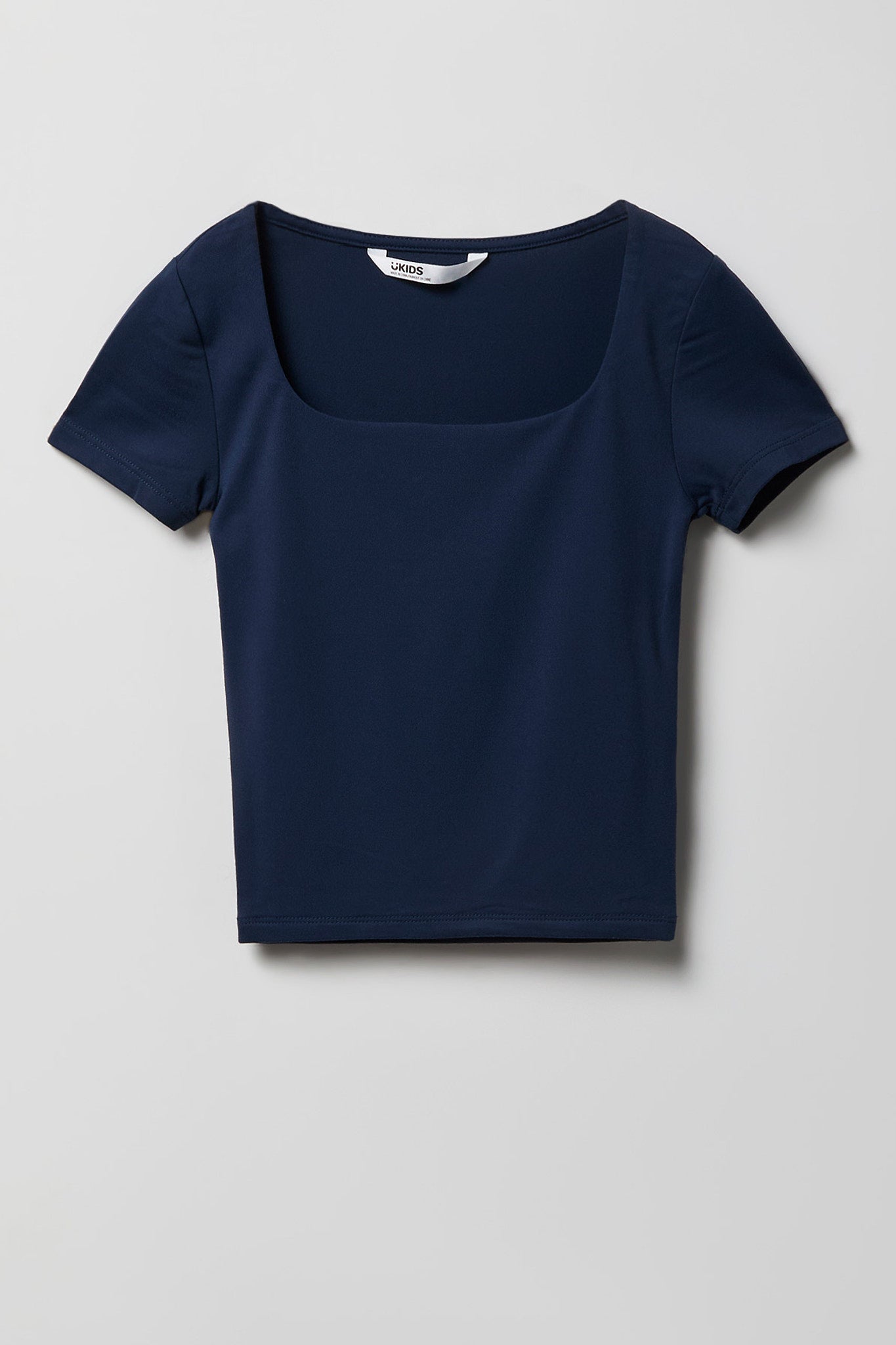 Girls Luxe Heavy Contour Square Neck T-Shirt