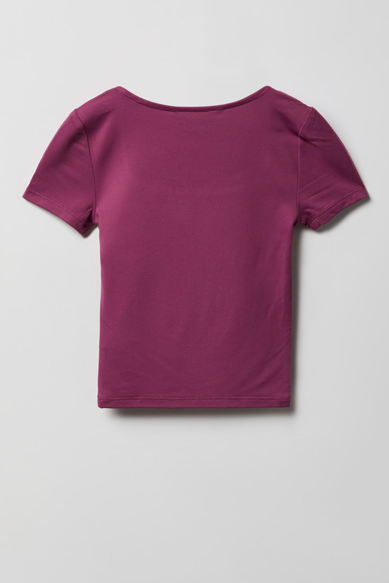 Girls Luxe Heavy Contour Square Neck T-Shirt