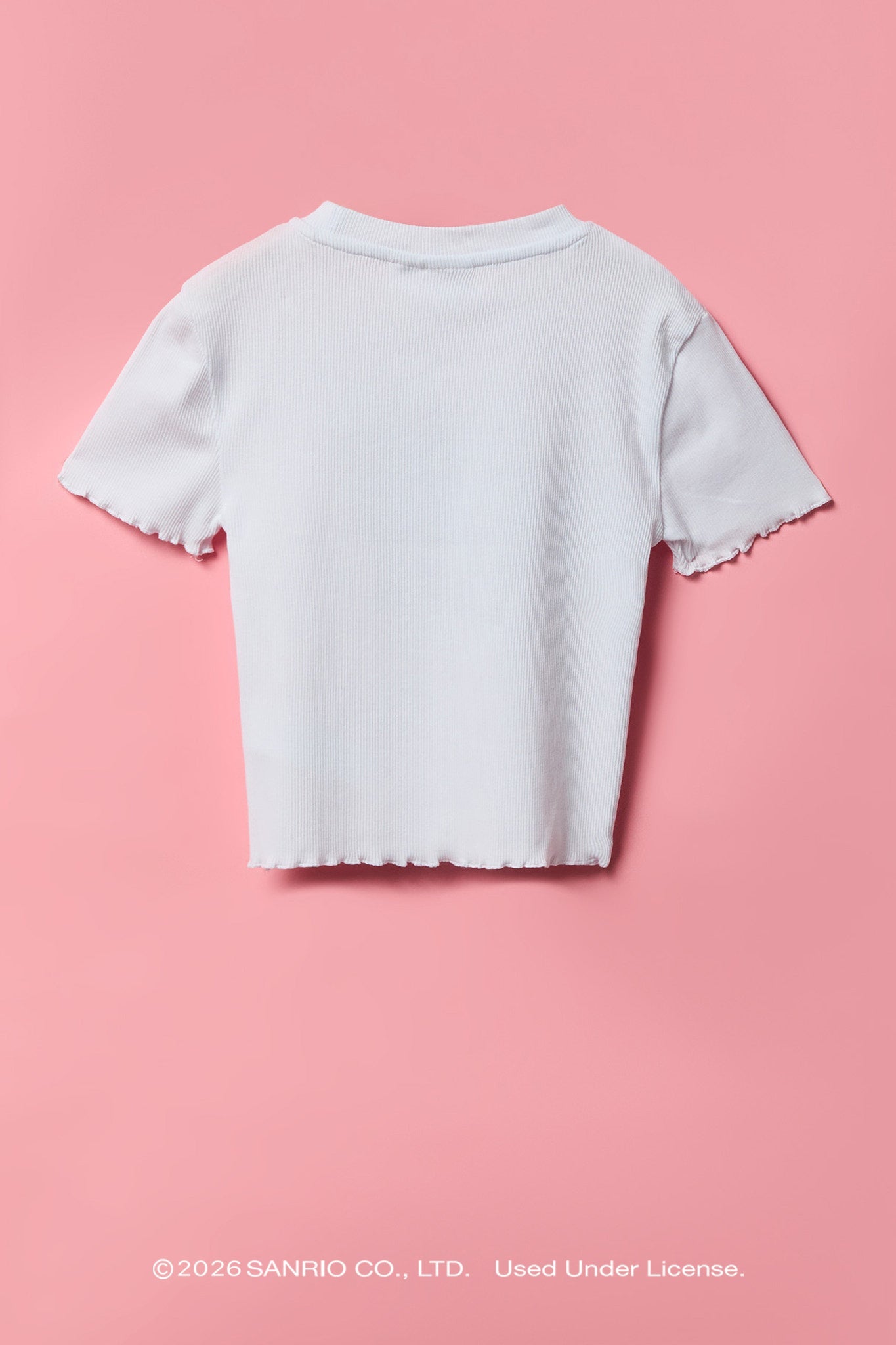 Hello Kitty® Girls Rhinestone Ribbed T-Shirt