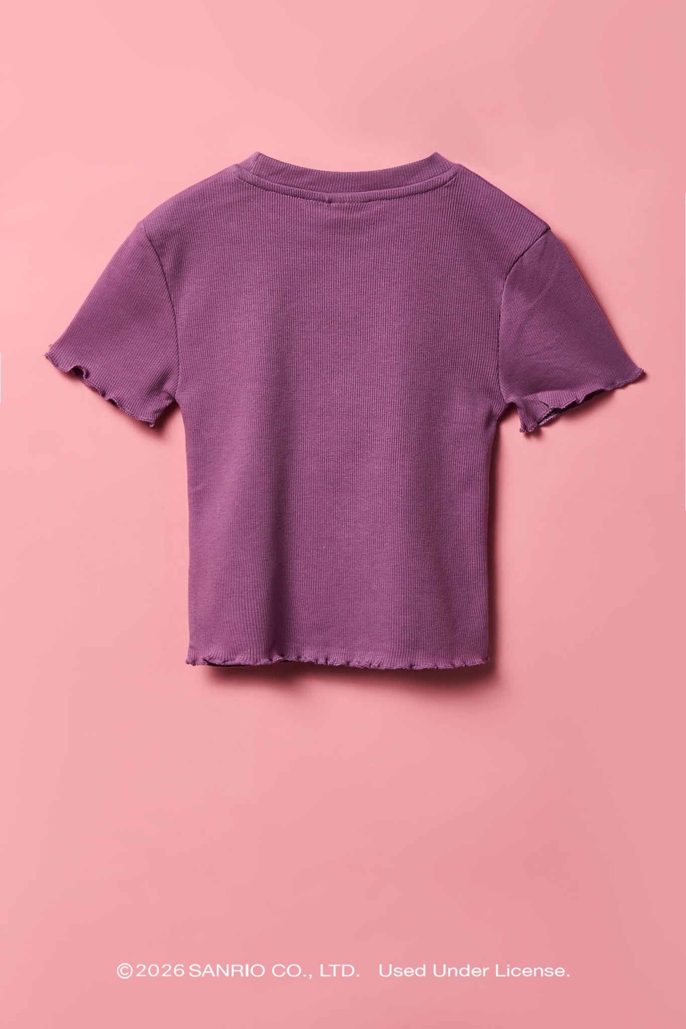 Kuromi™ Girls Rhinestone Ribbed T-Shirt